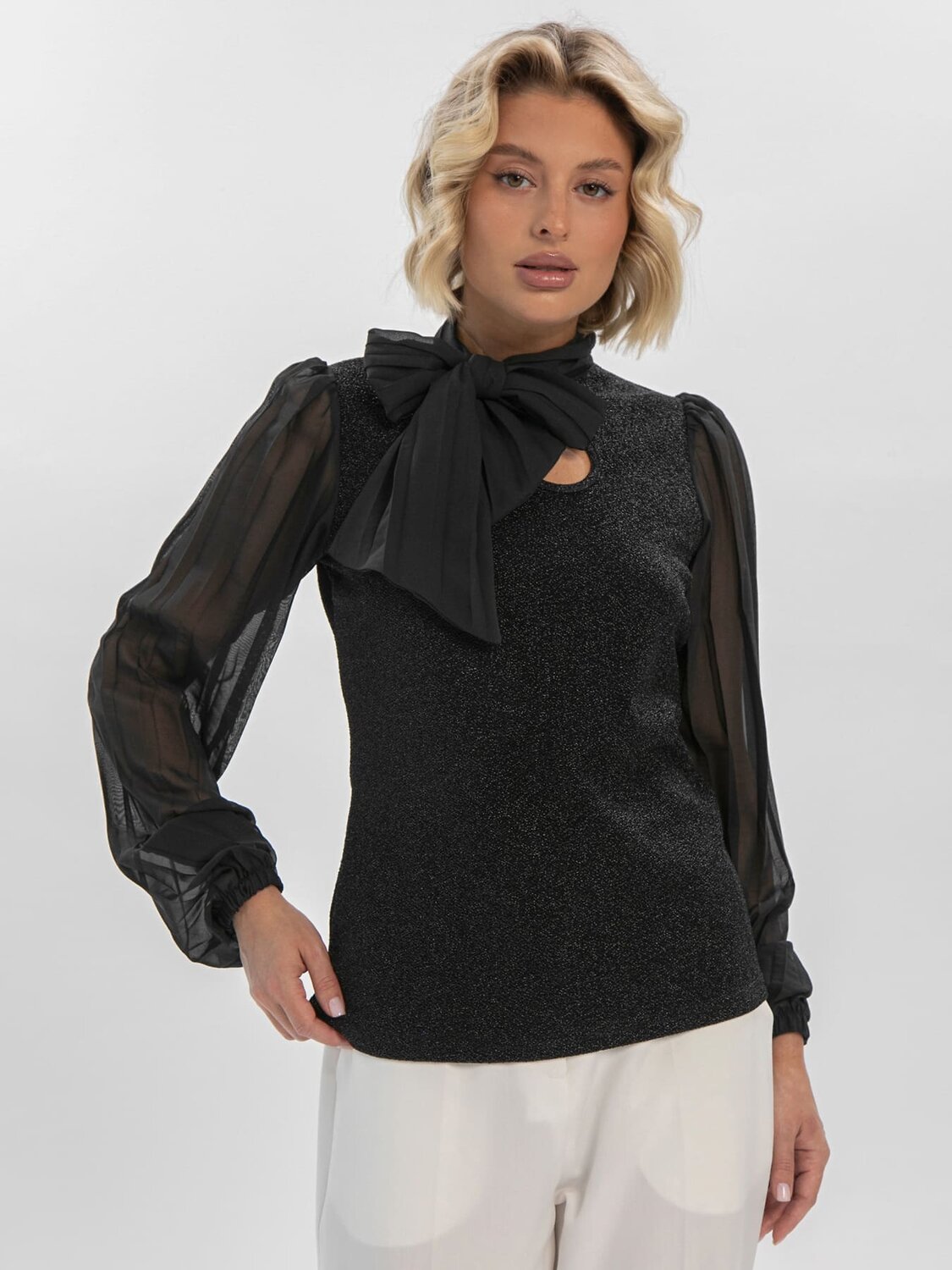 LT Collection Блуза 611043 Б16410-1М Черный