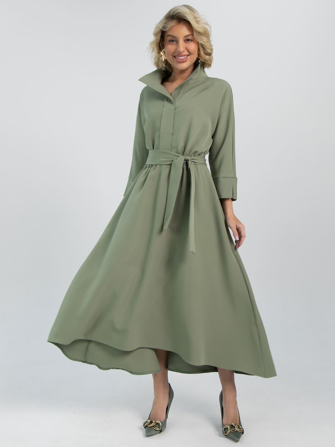LT Collection Платье 611044 П16423-16М Хаки
