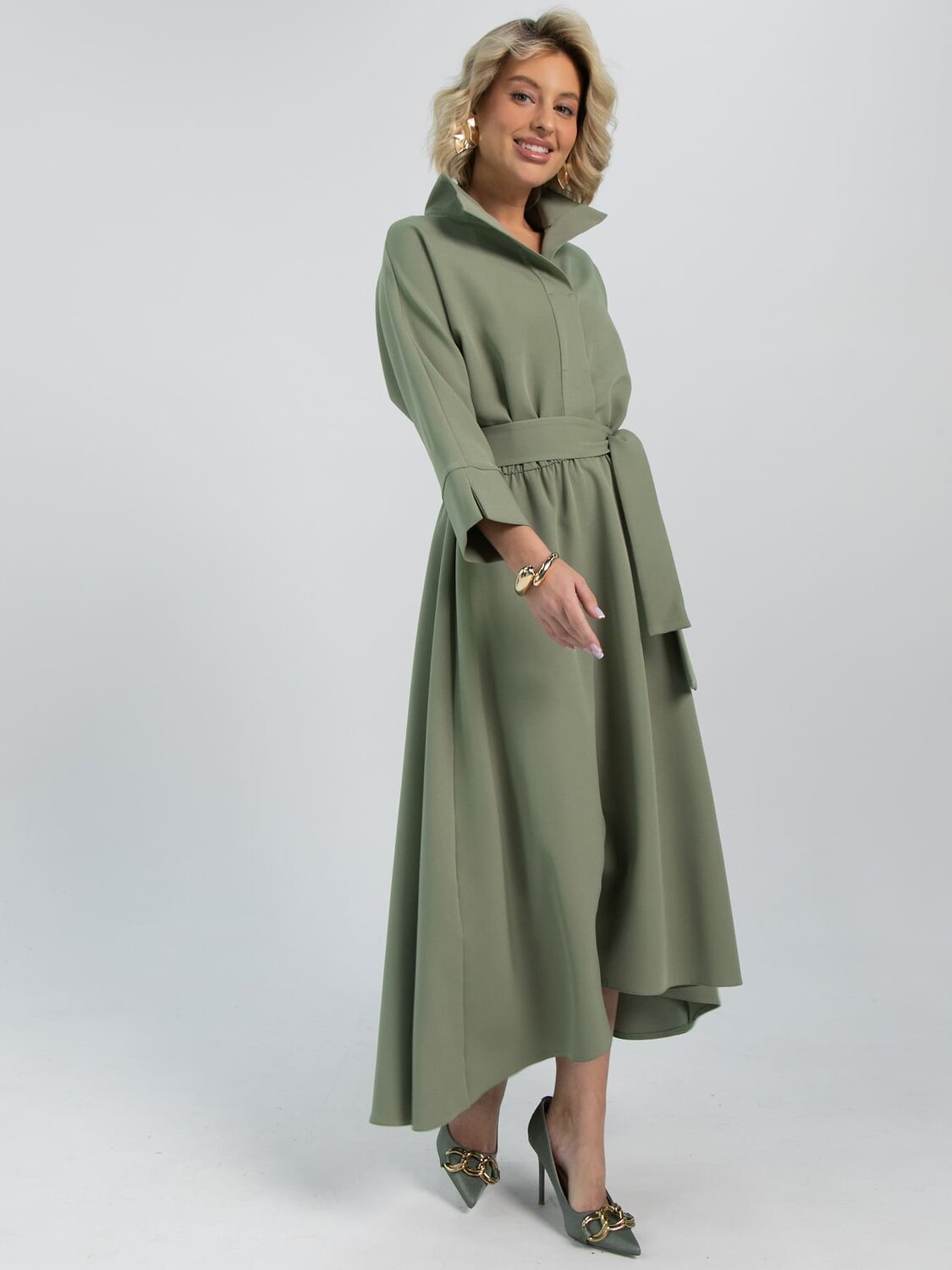 LT Collection Платье 611044 П16423-16М Хаки