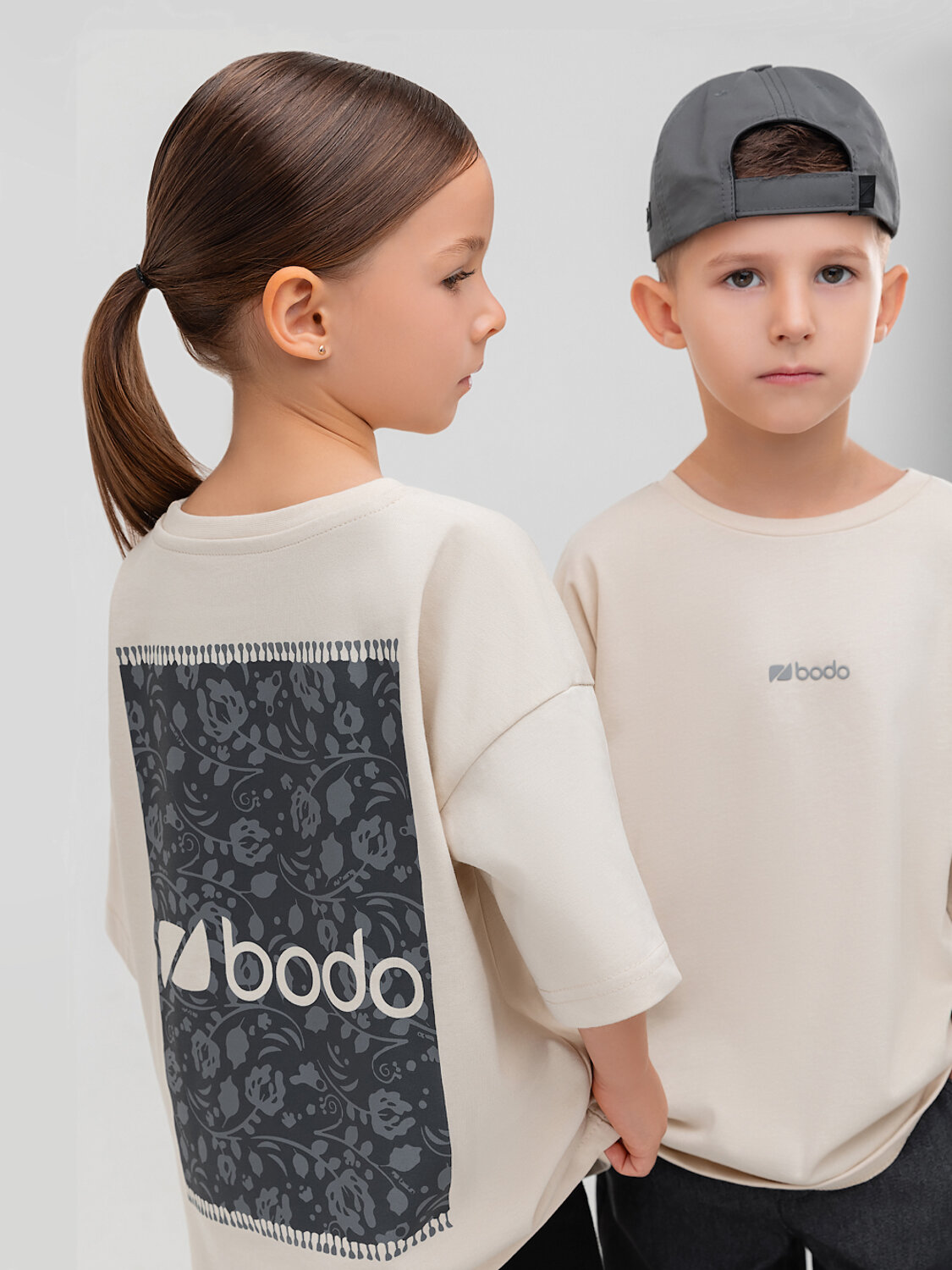 Bodo Футболка 611496 4-460MU экрю (темно-серый)