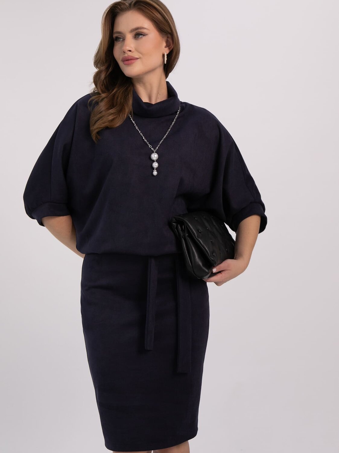 LT Collection Платье 611508 П16436-12М Темно-синий