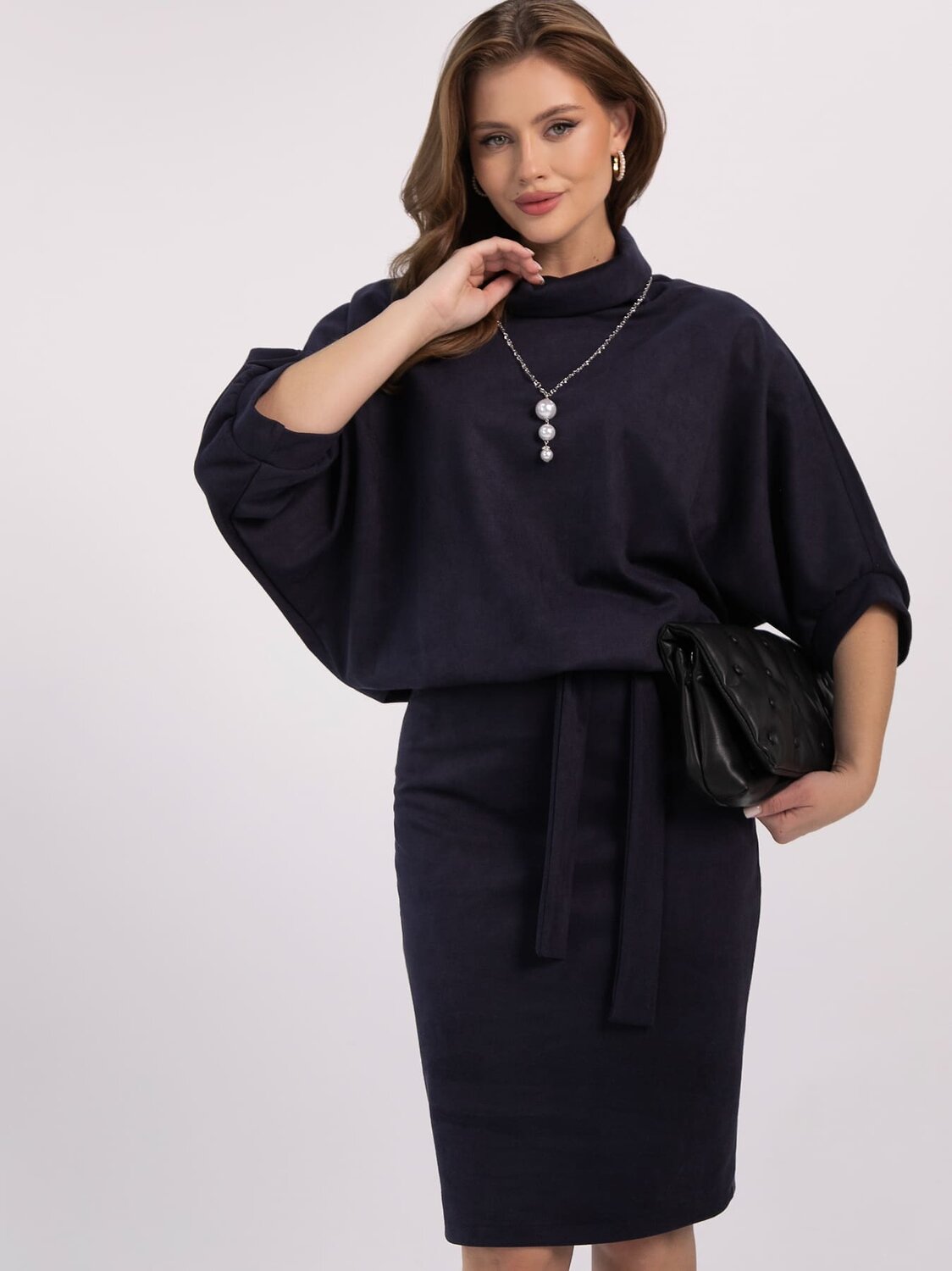 LT Collection Платье 611508 П16436-12М Темно-синий