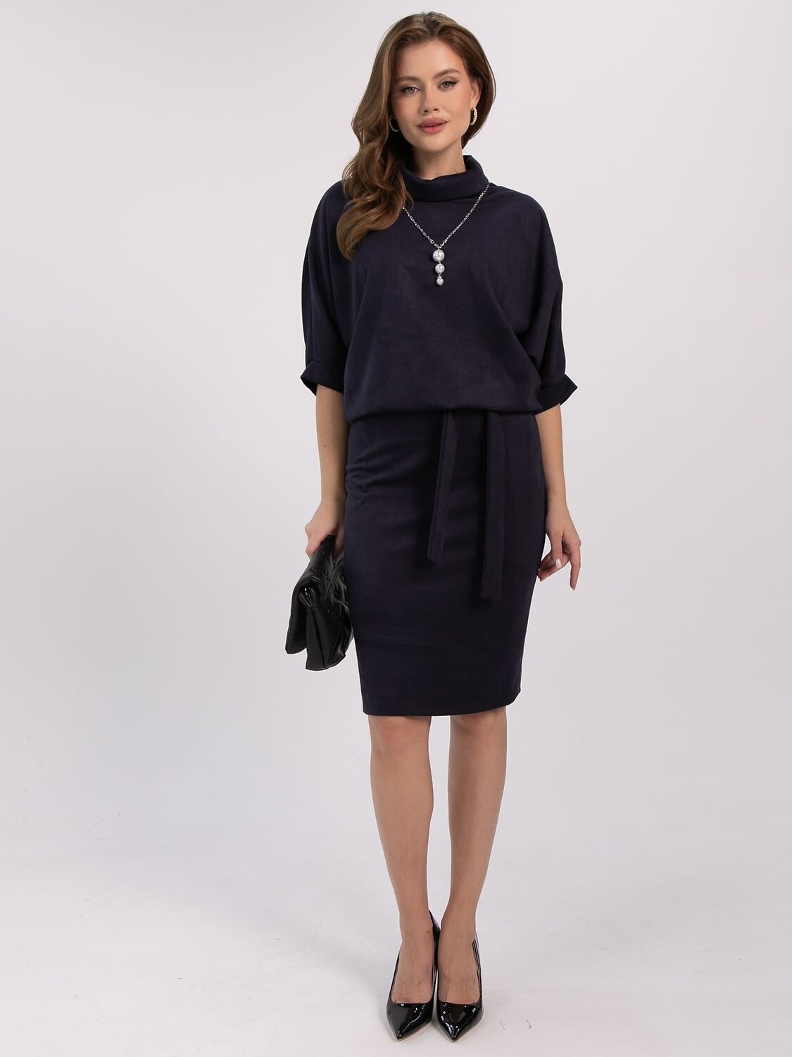 LT Collection Платье 611508 П16436-12М Темно-синий