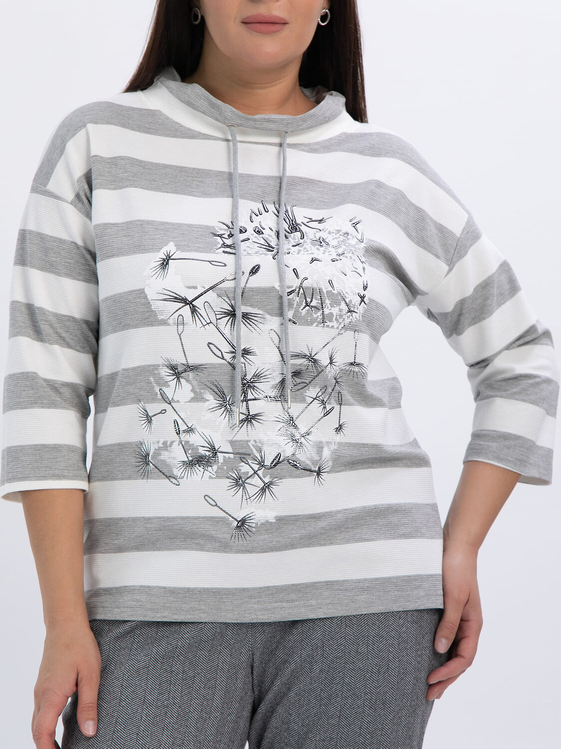 LT Collection Блуза 611510 Б16454-20М Серый