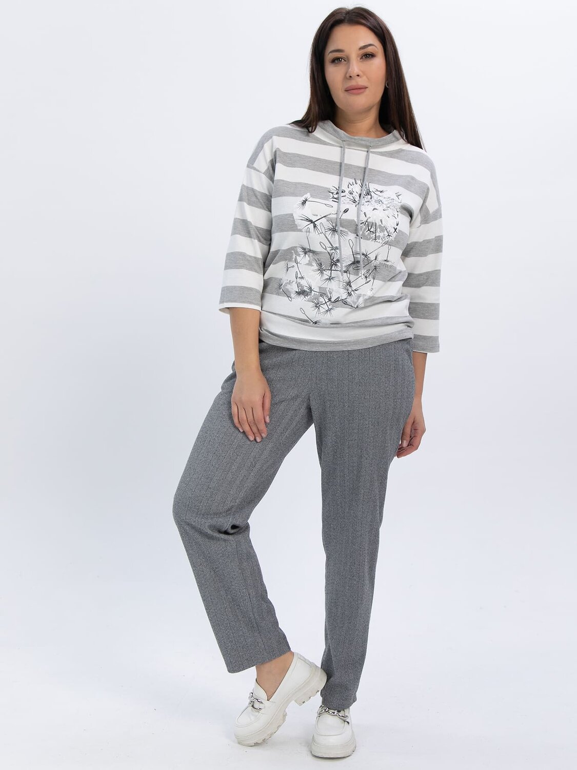 LT Collection Блуза 611510 Б16454-20М Серый