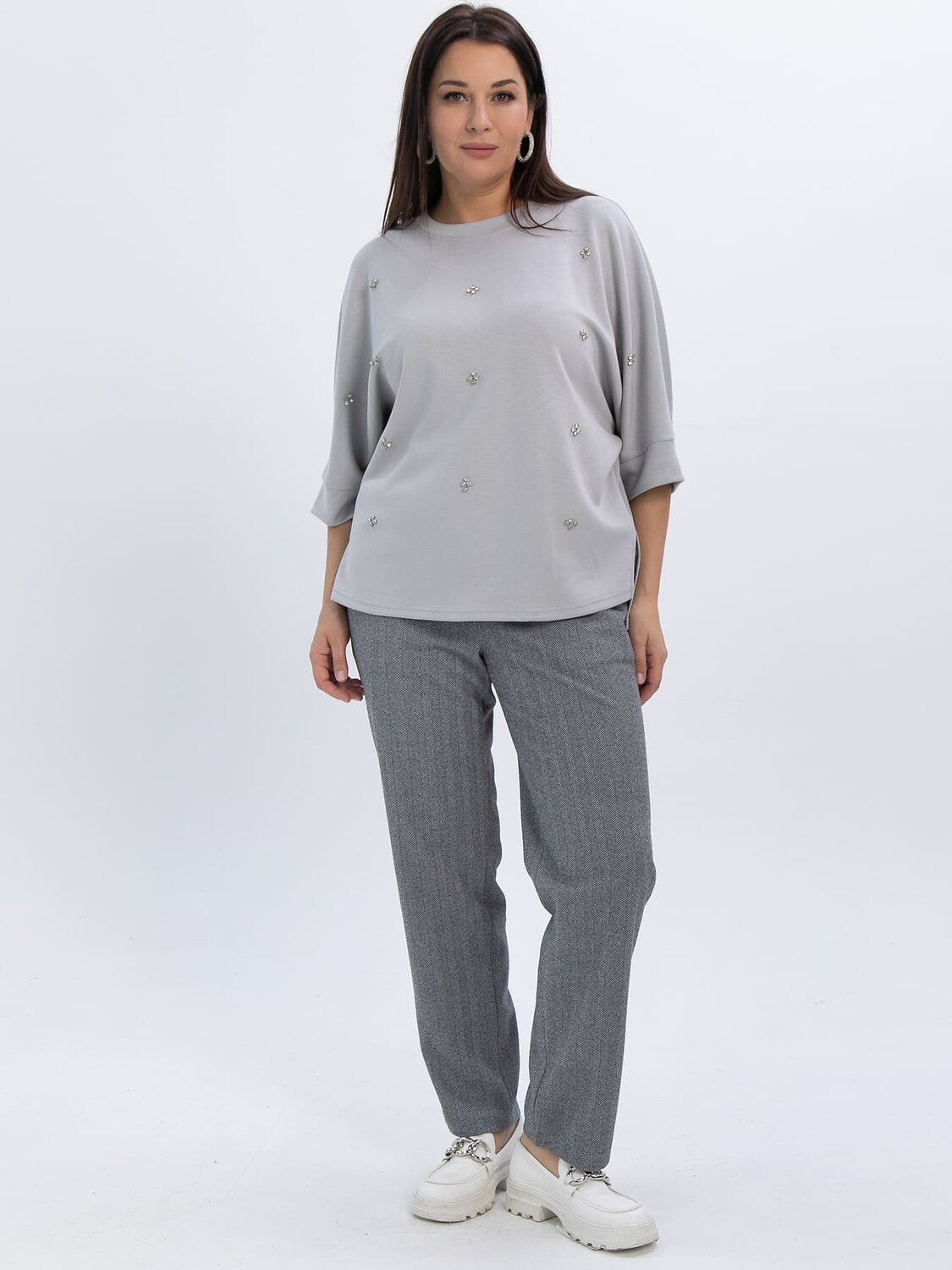 LT Collection Блуза 611515 Б16462-5М Серый