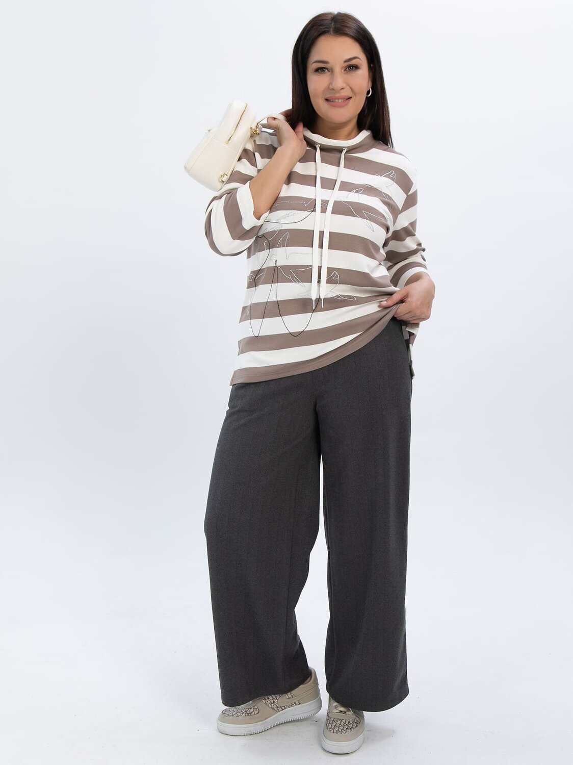 LT Collection Блуза 611520 Б16473-20М Коричневый