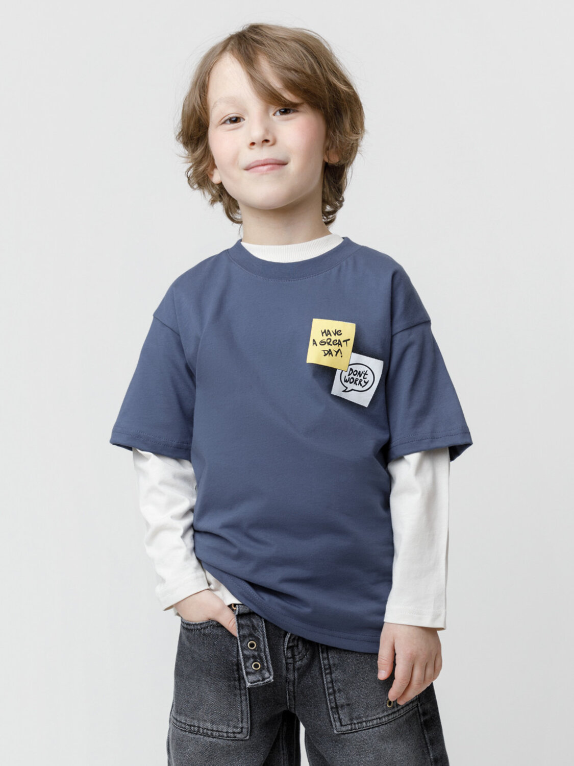 CROCKID Футболка 611920 МП 302889 синий 3929 (заметки)