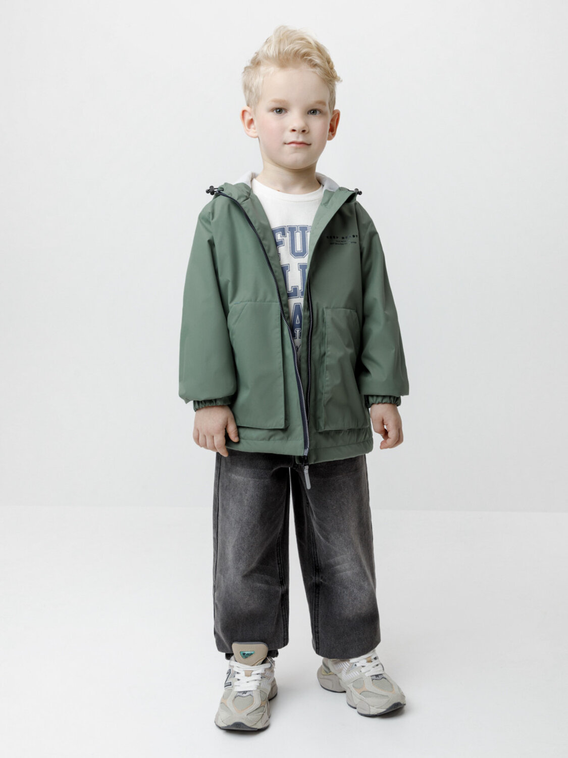 CROCKID Ветровка 611978 ВК 30160/1 Ал (98-128) темно-зеленый