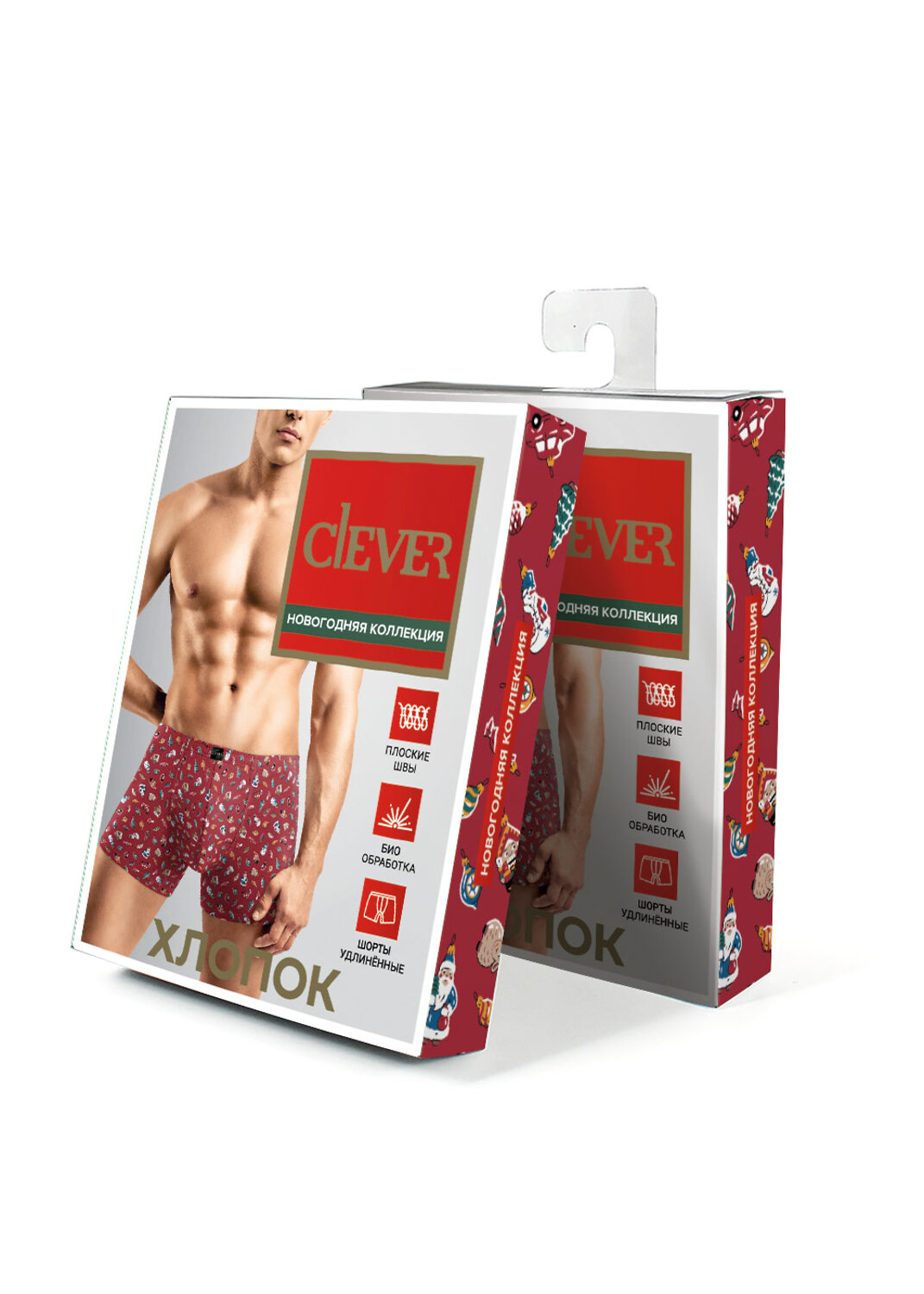 CLEVER Трусы 612080 MSH461051 красный/белый