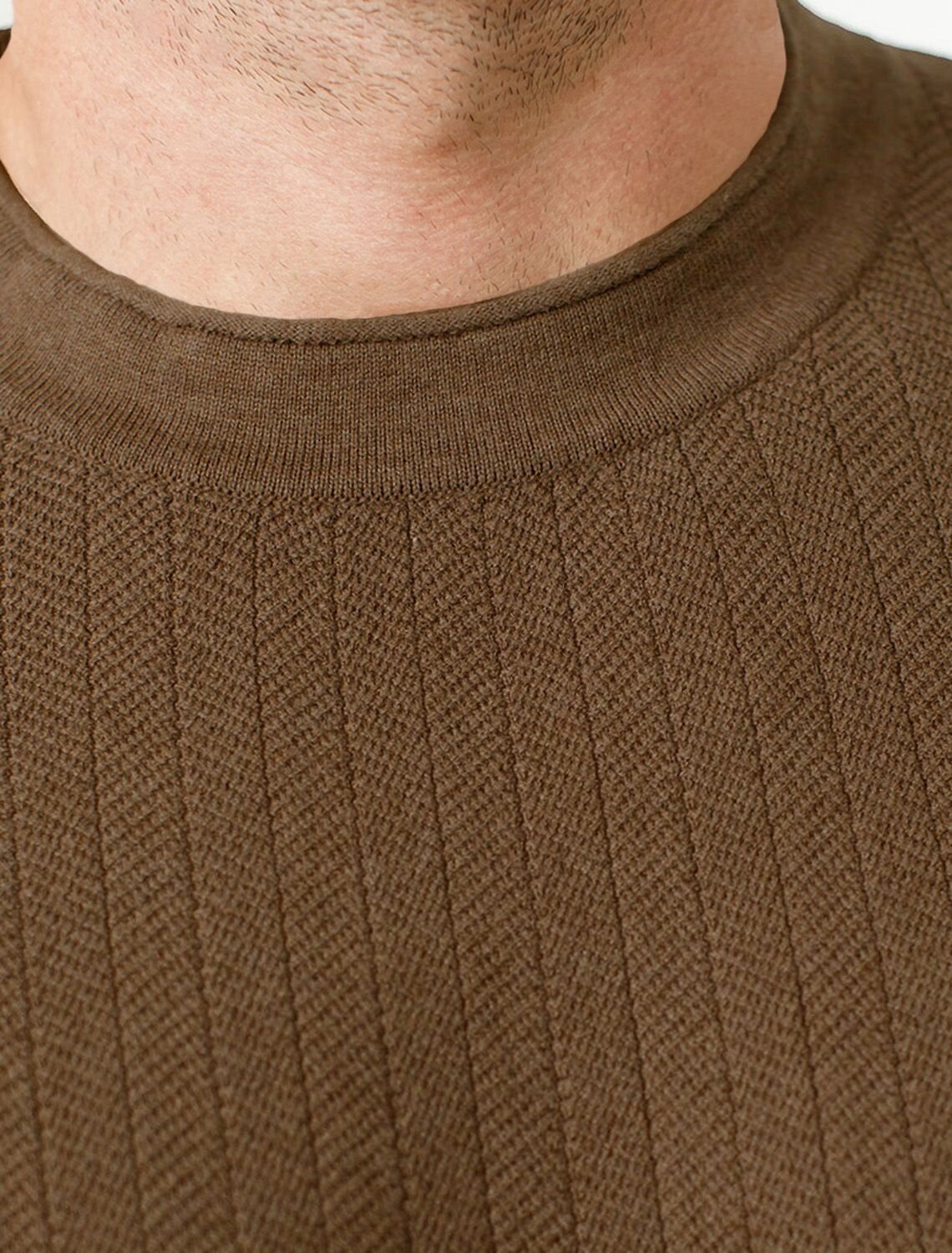 VILATTE Джемпер 612371 U39.023 кофейный меланж