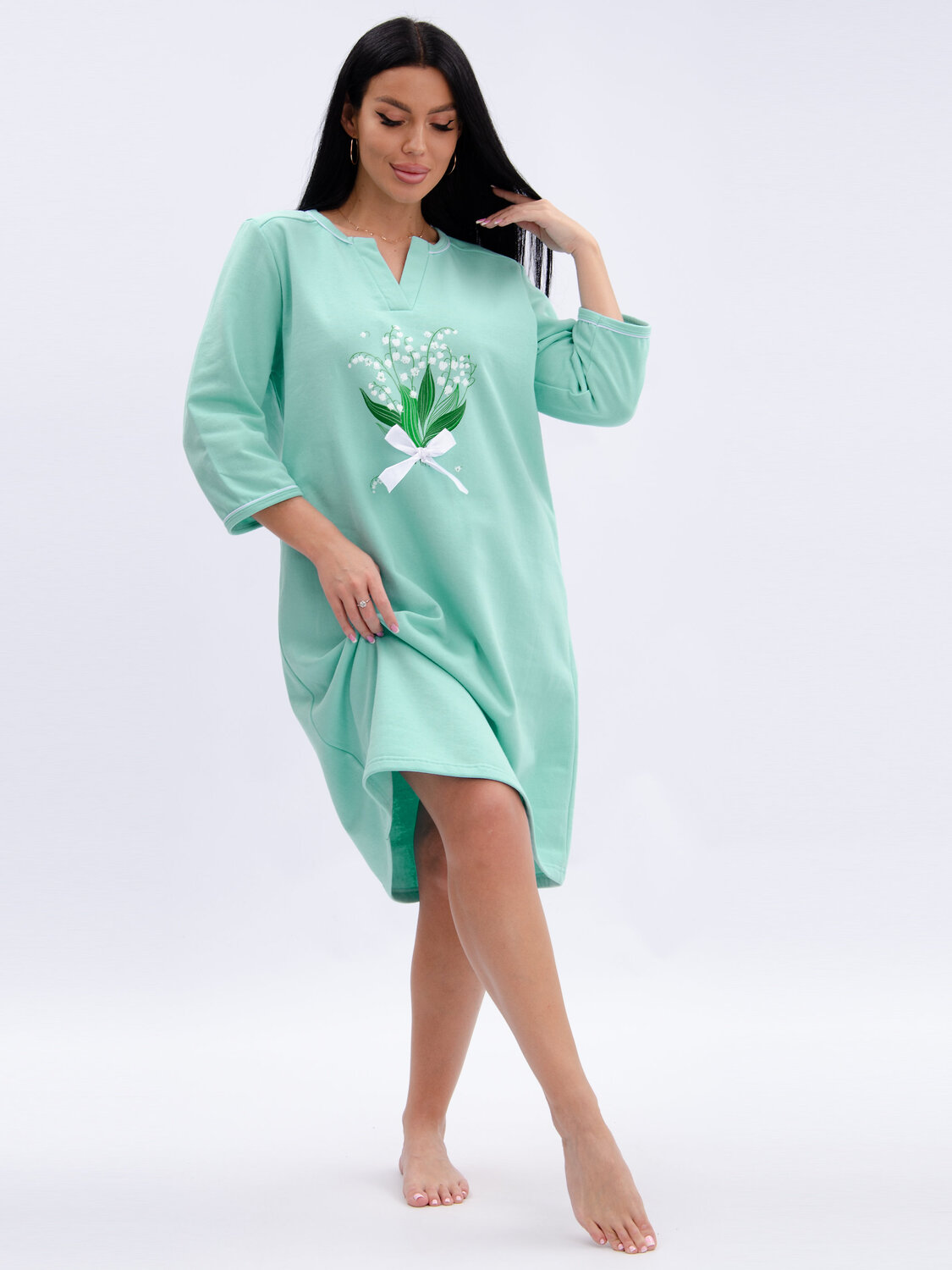 Malina Сорочка 612388 1847 бирюзовый