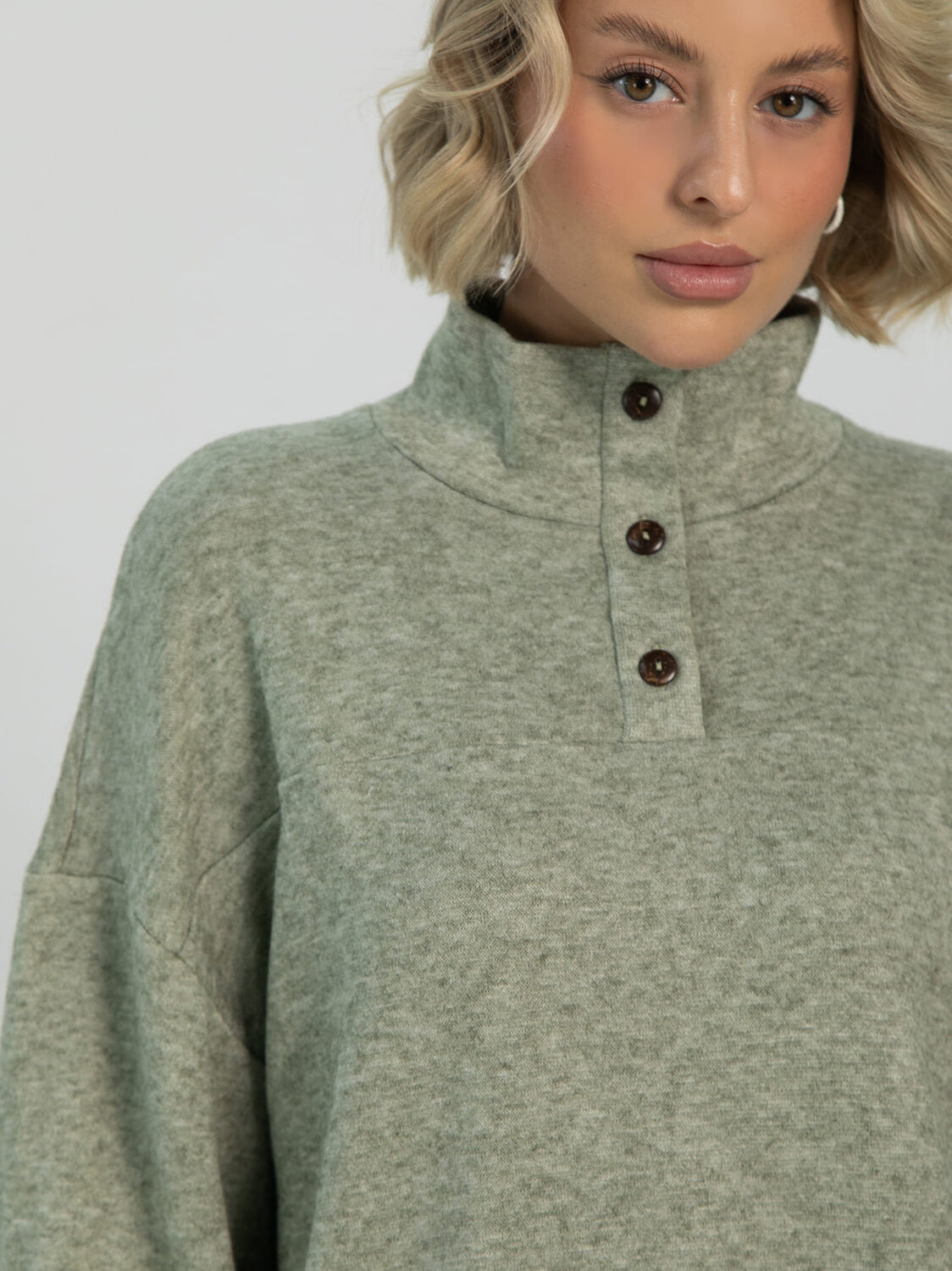 LT Collection Джемпер 612640 Б16329-1М Оливковый