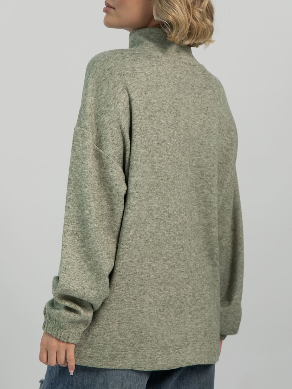 LT Collection Джемпер 612640 Б16329-1М Оливковый
