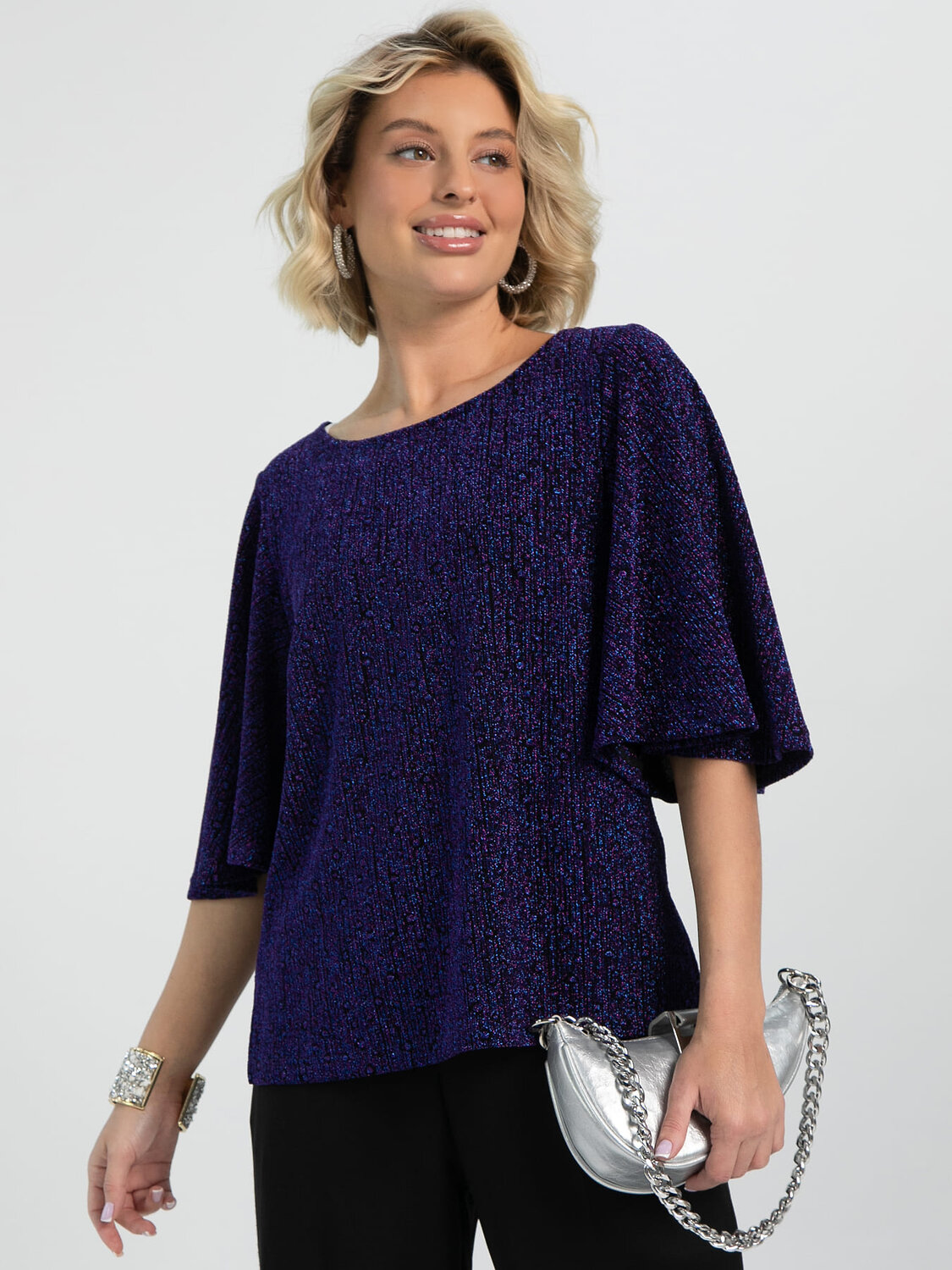 LT Collection Блуза 612641 Б16486-13М Синий