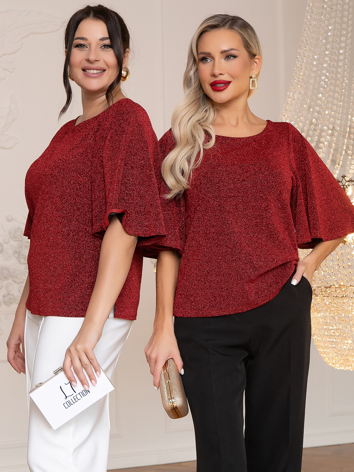 LT Collection Блуза 612647 Б16491-1М Красный