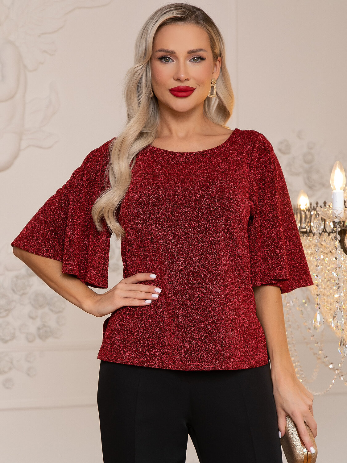 LT Collection Блуза 612647 Б16491-1М Красный