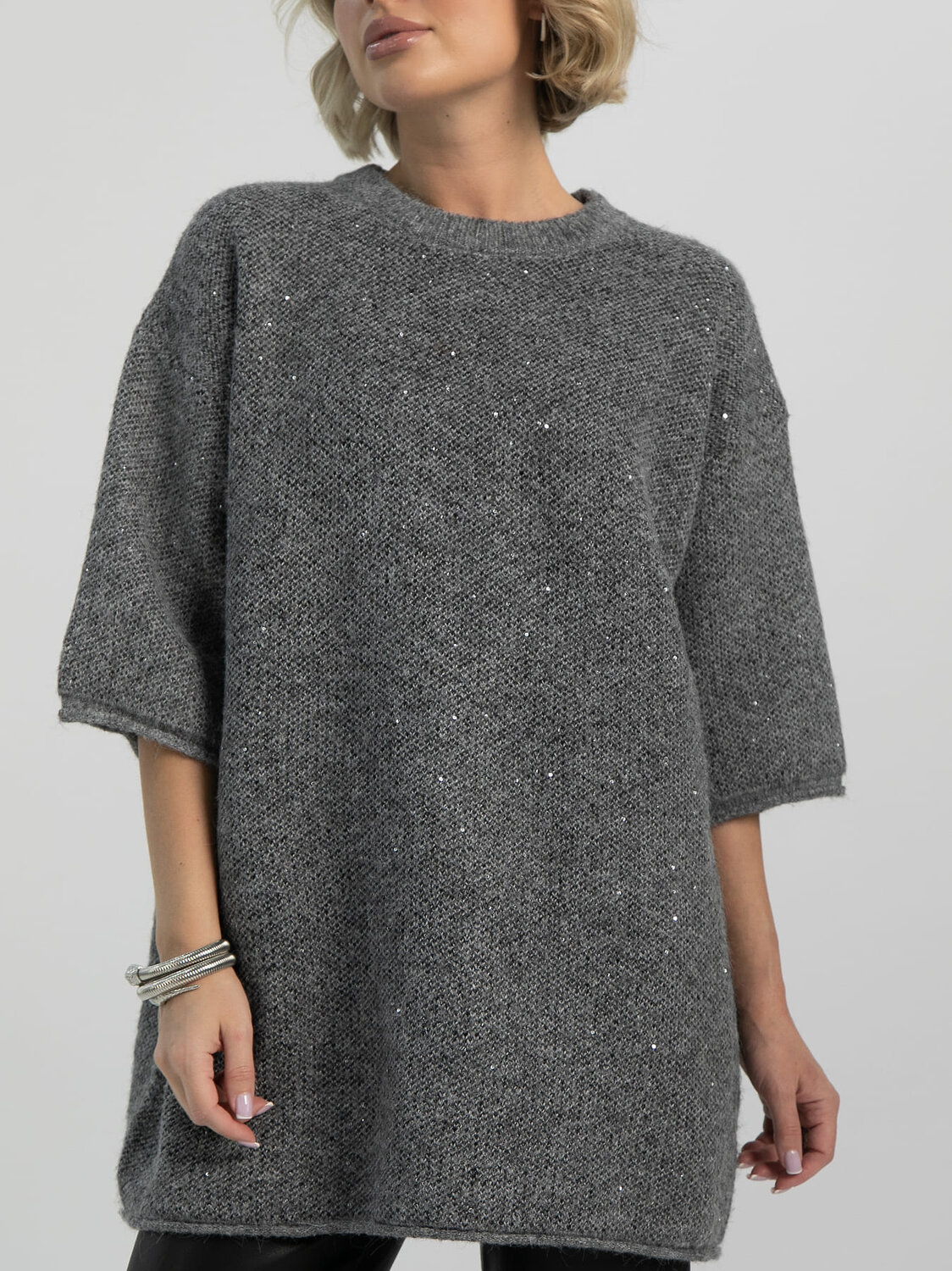 LT Collection Джемпер 612649 Б16504-12М Серый