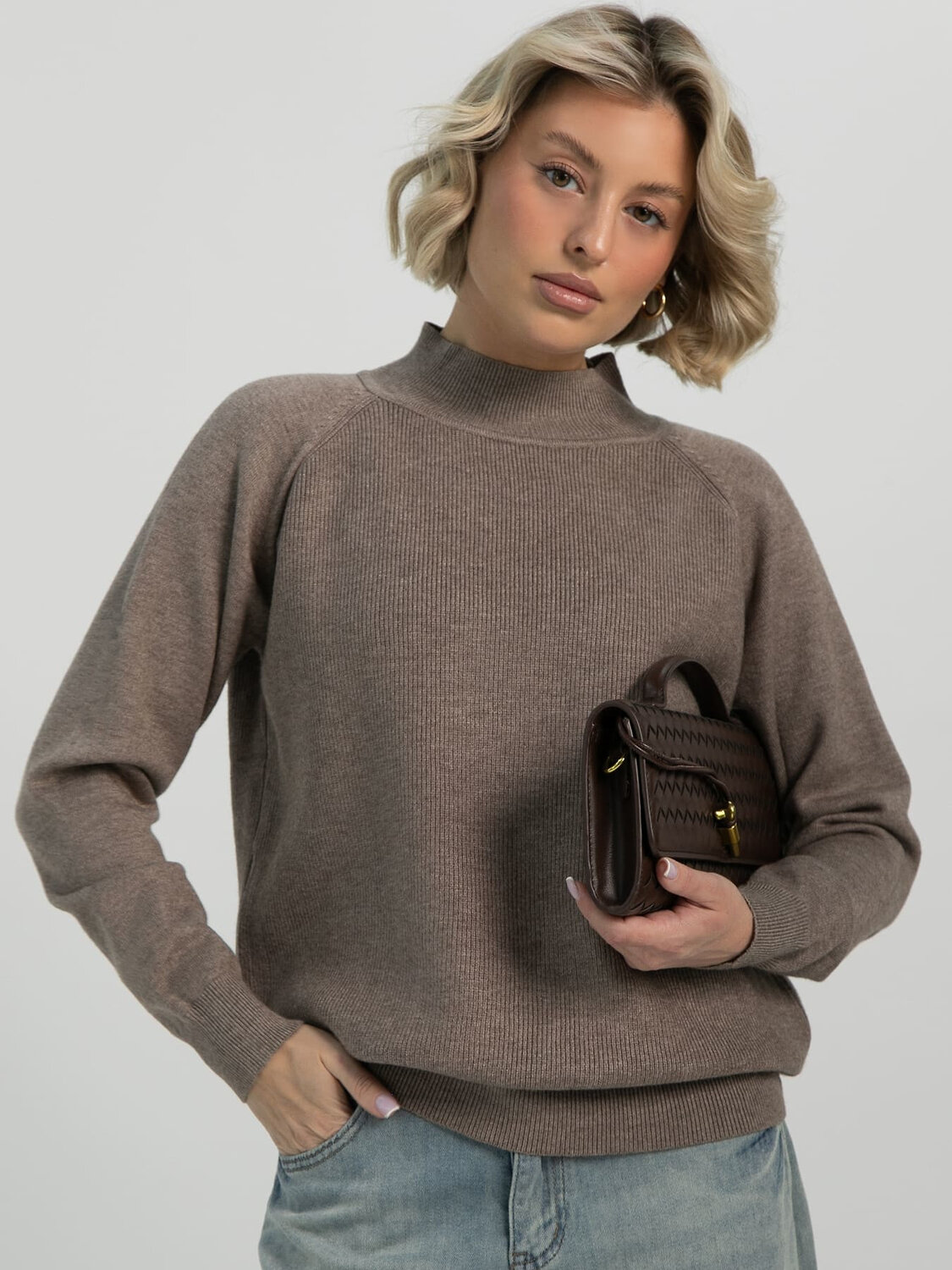 LT Collection Джемпер 612651 Б16502-12М Коричневый