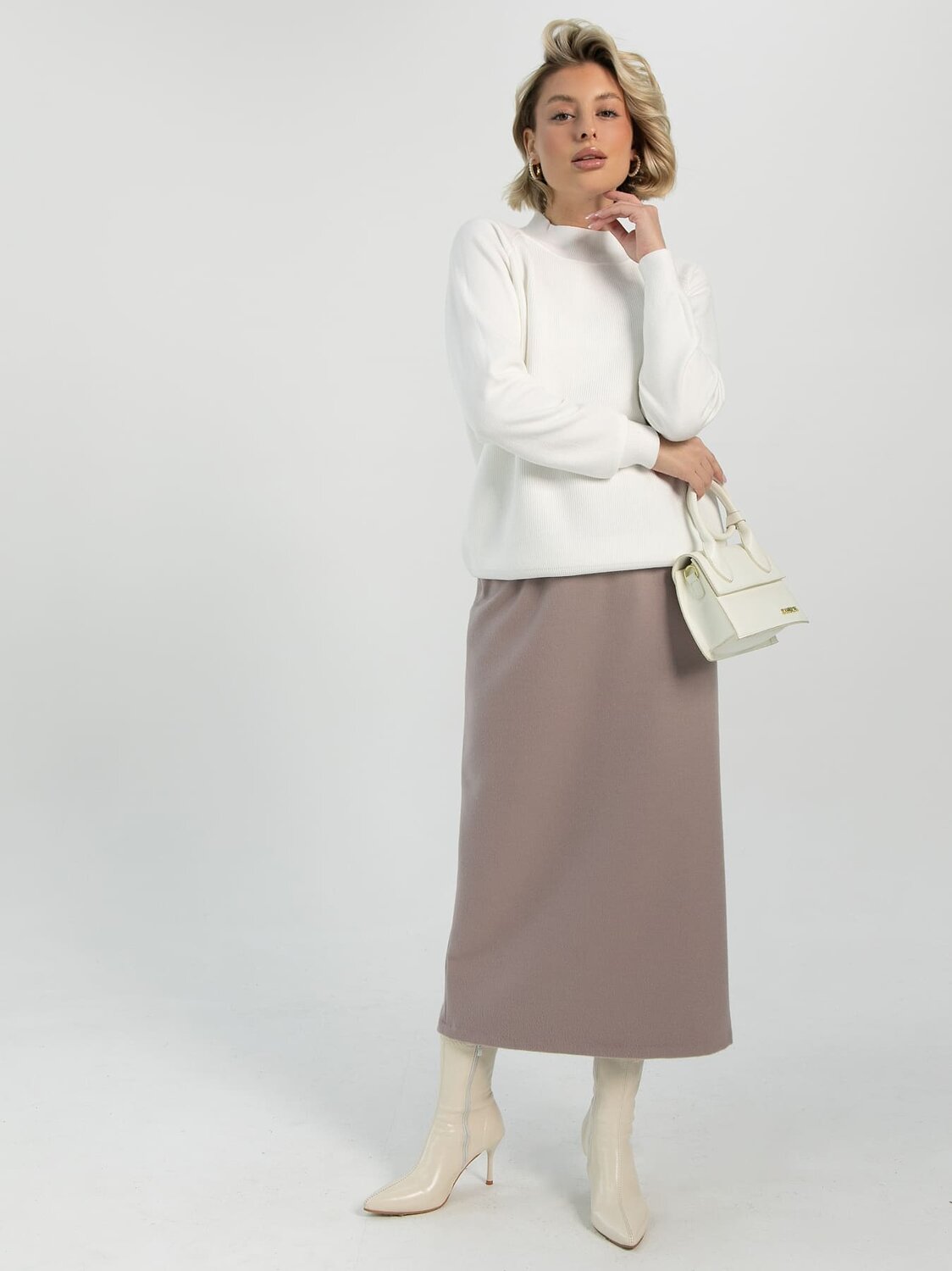 LT Collection Джемпер 612652 Б16503-12М Молочный