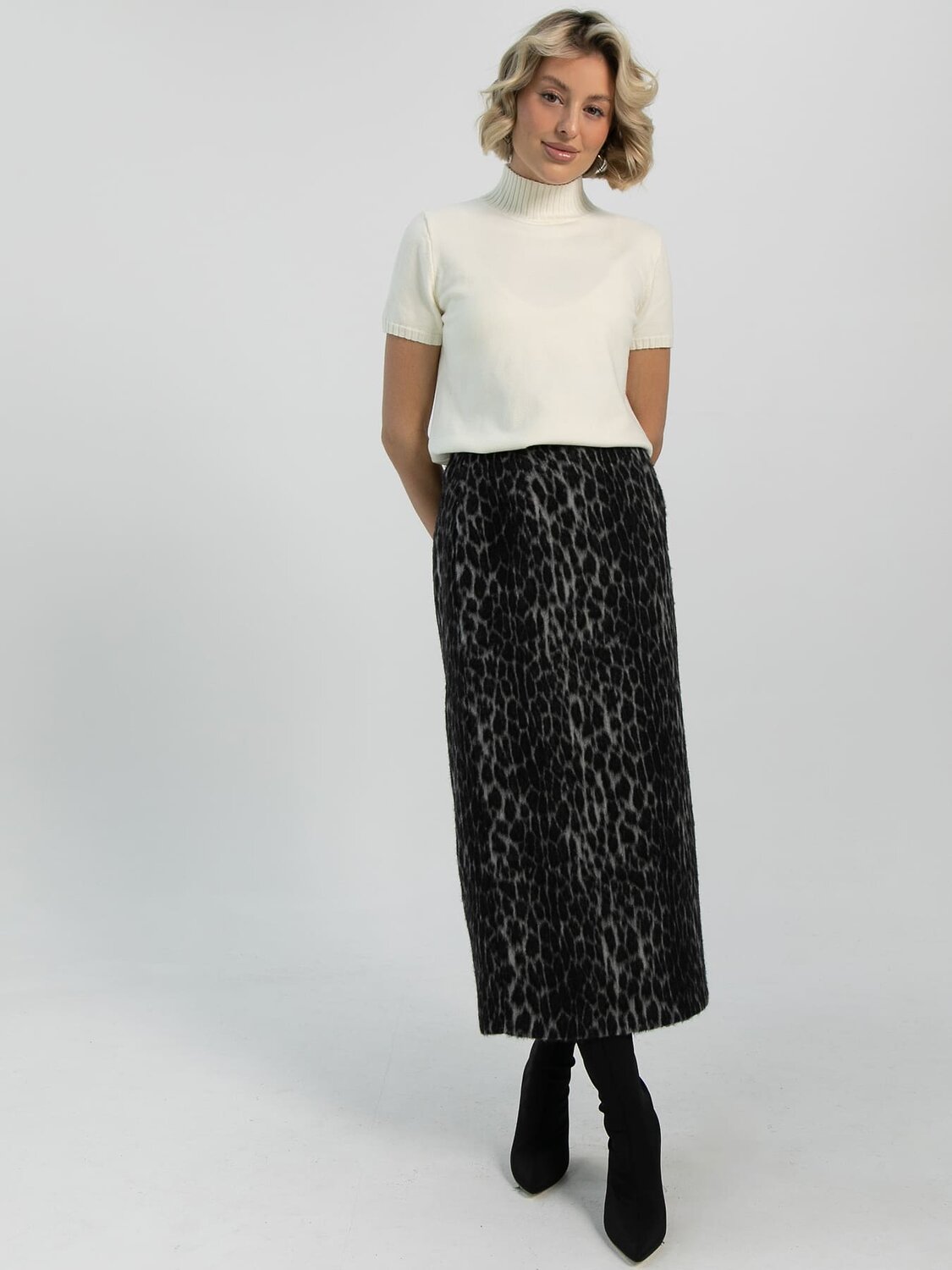 LT Collection Юбка 612654 Ю16517-16М Серый