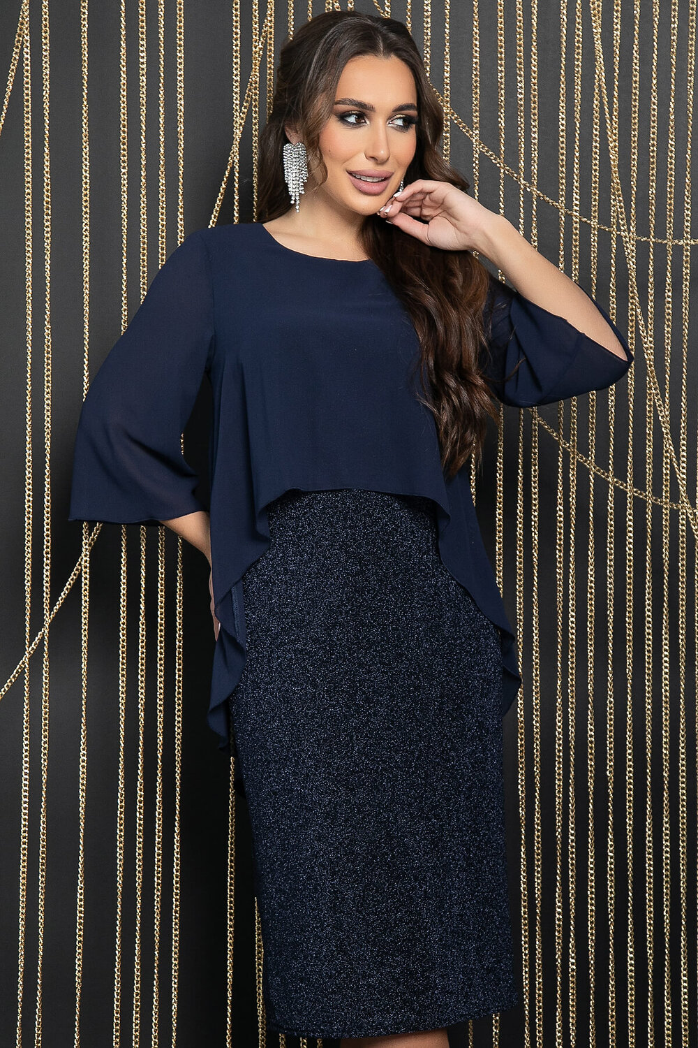 LT Collection Платье 612878 П11672 синий