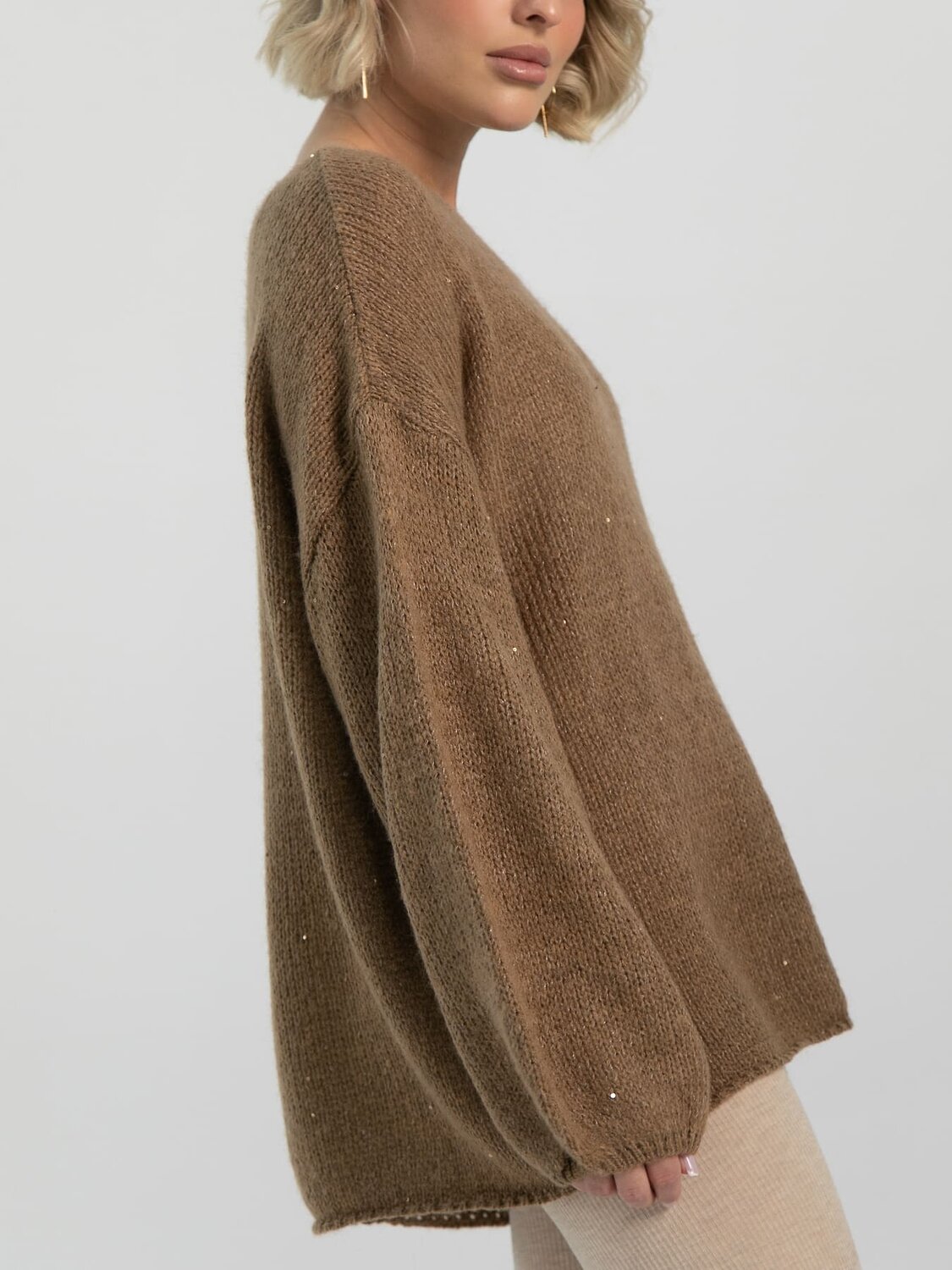 LT Collection Джемпер 612905 Б16548-5М Коричневый