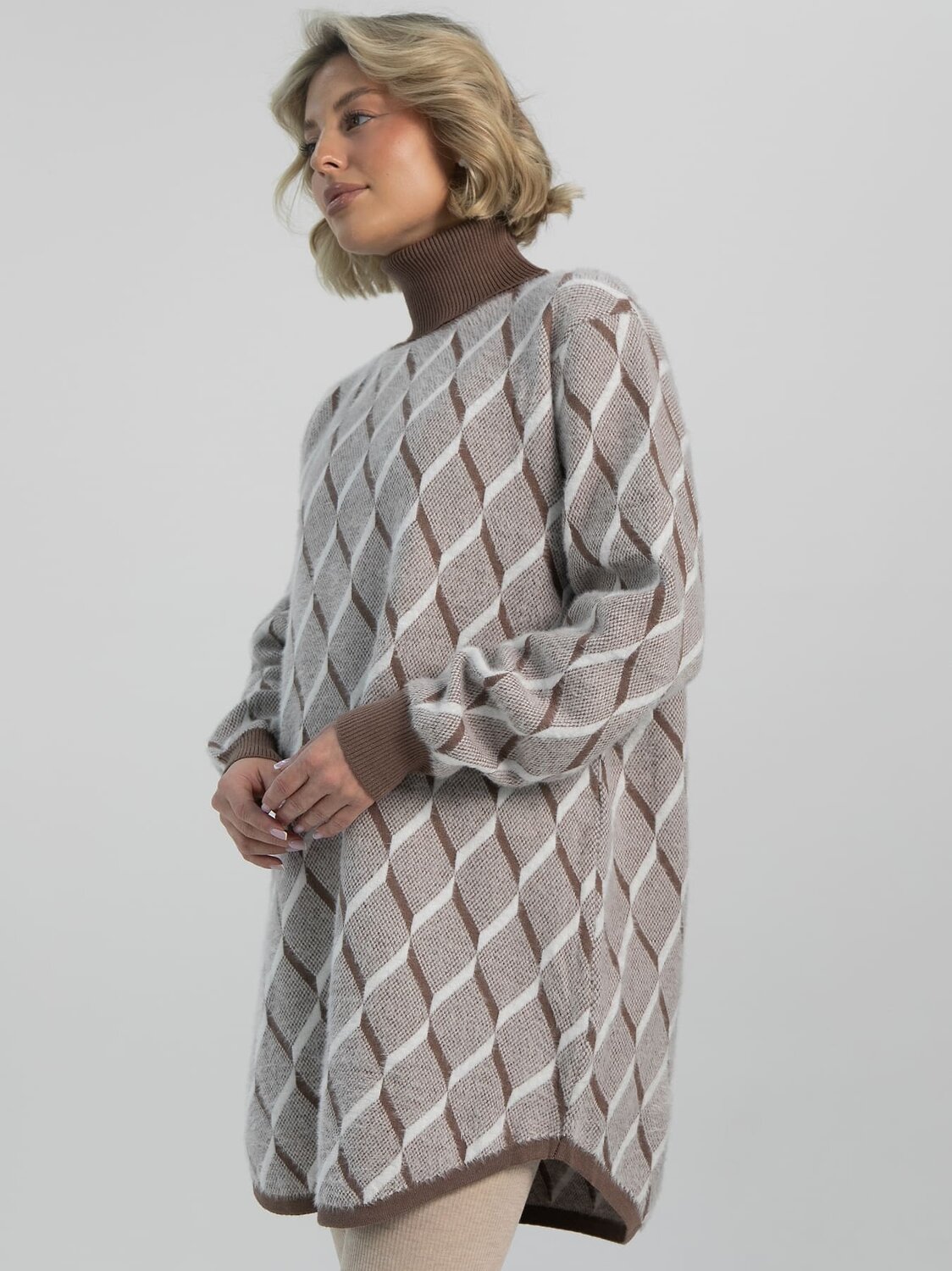 LT Collection Джемпер 612907 Б16551-5М Коричневый