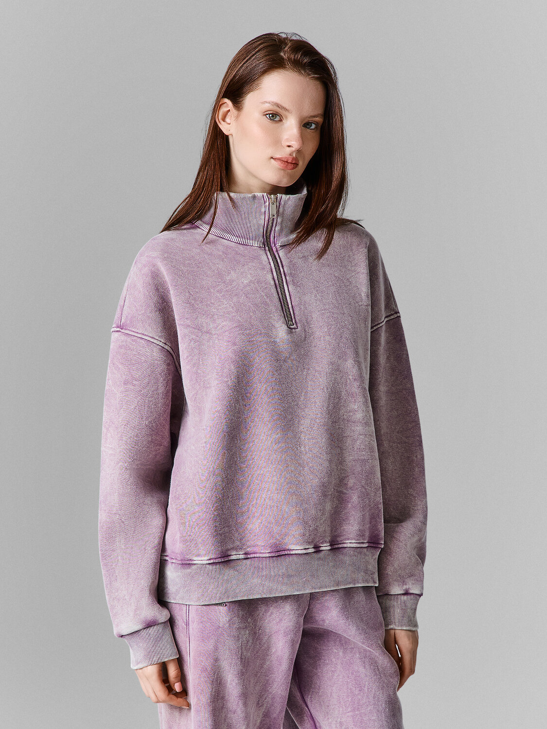 MARK FORMELLE Толстовка 613294 122948 ACID WASH виноградный +печать