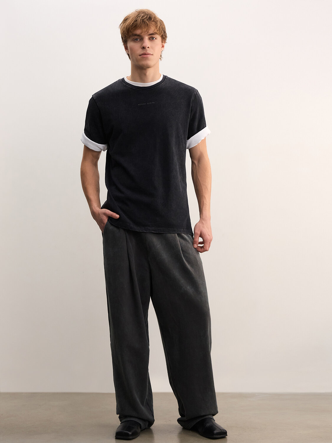 MARK FORMELLE Брюки 613301 181287 ACID WASH обсидиан