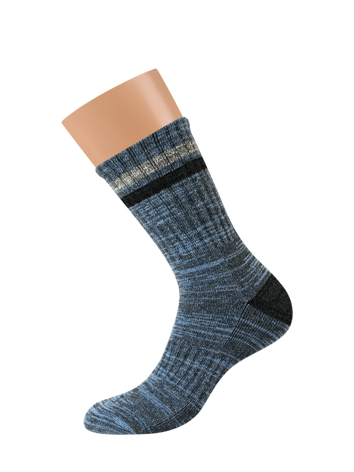 Omsa Носки 613358 OMSA THERMO 903, WO+PC Jeans Melange (Синий)
