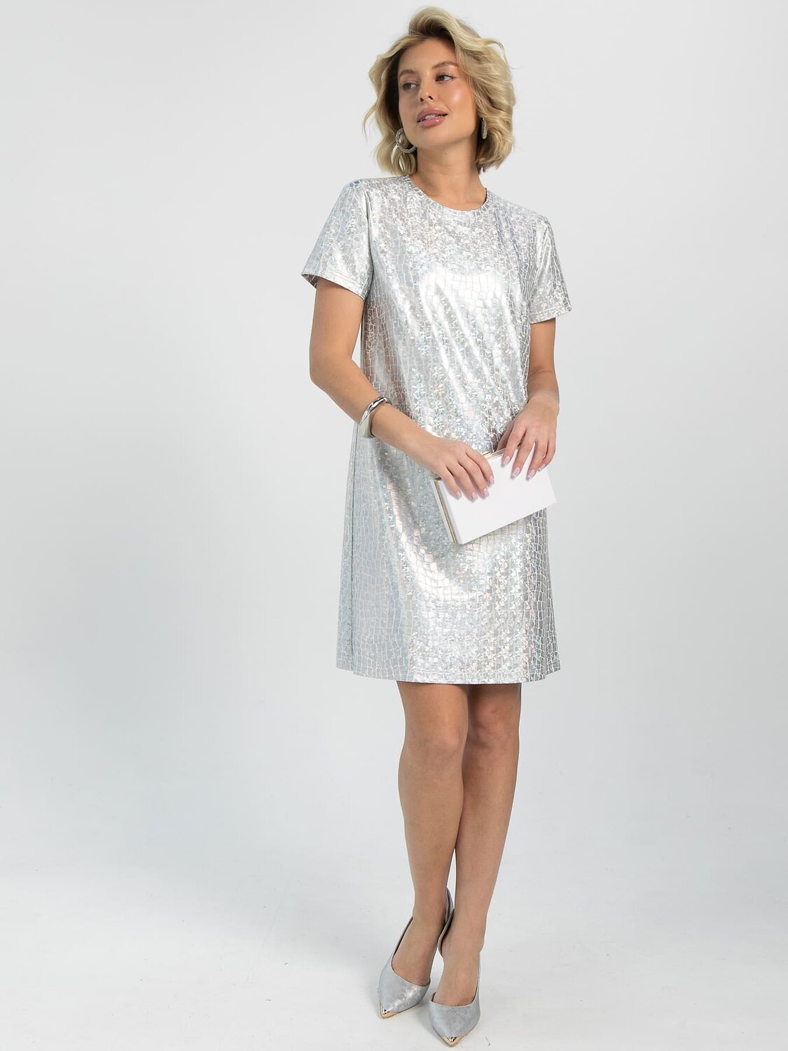 LT Collection Платье 613369 П16353-9М Серебро