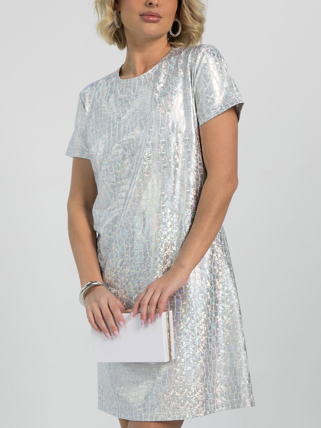 LT Collection Платье 613369 П16353-9М Серебро