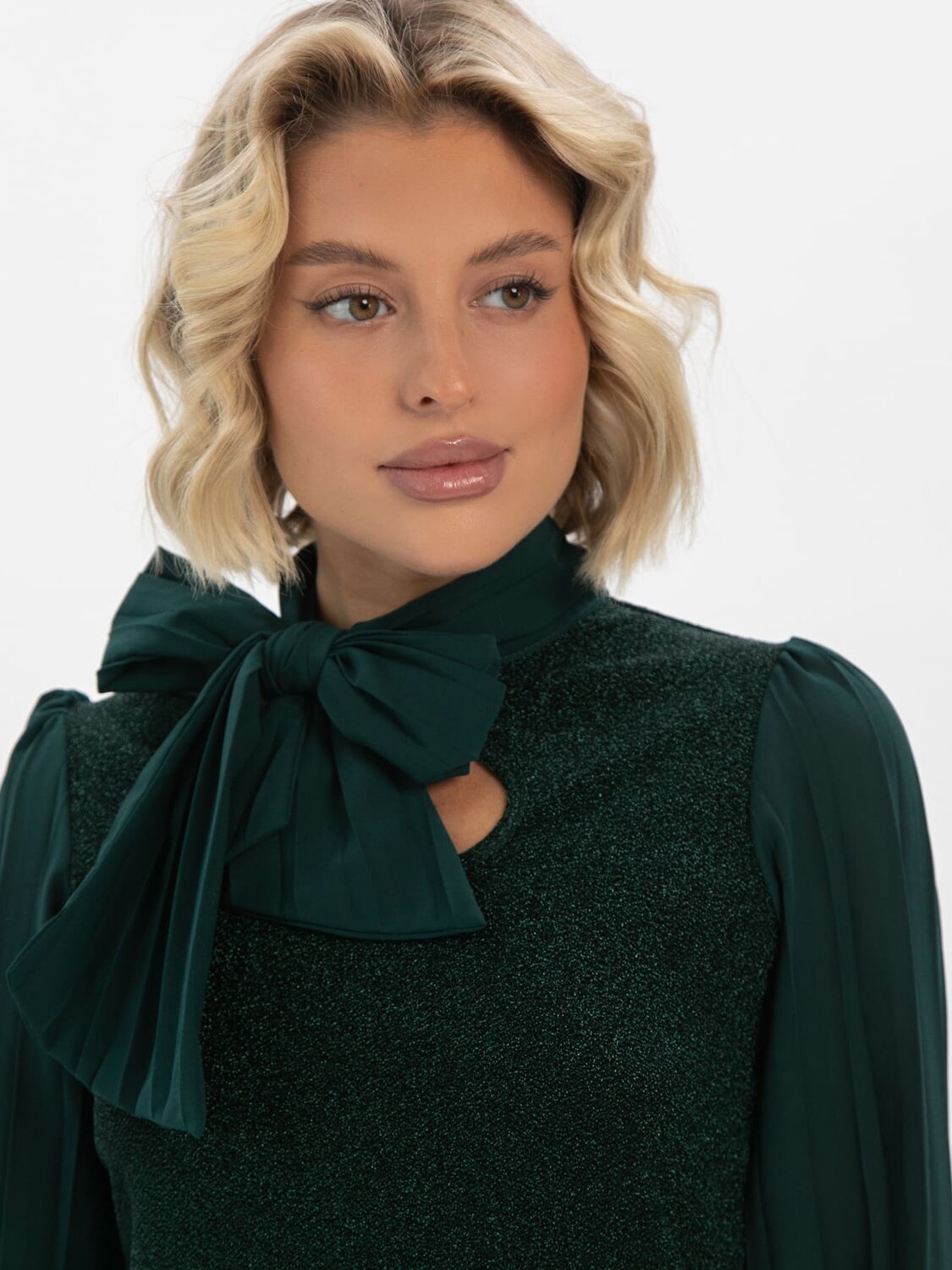 LT Collection Блуза 613370 Б16411-1М Зеленый