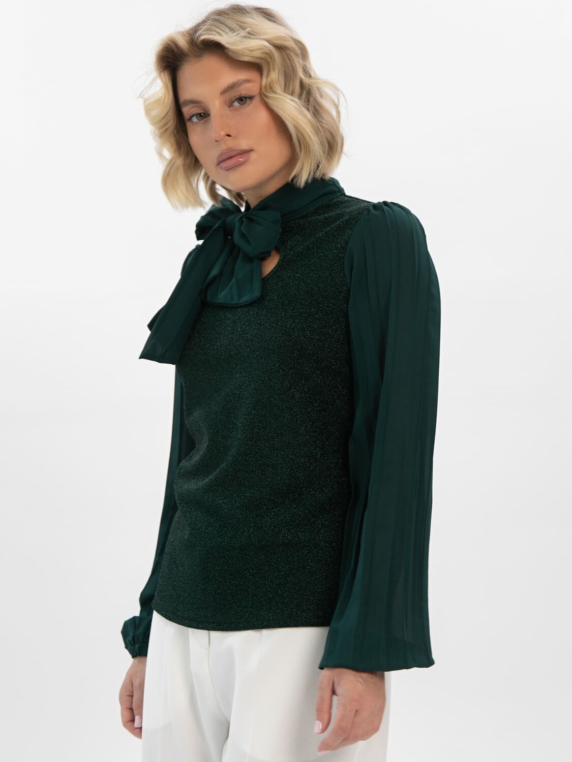 LT Collection Блуза 613370 Б16411-1М Зеленый