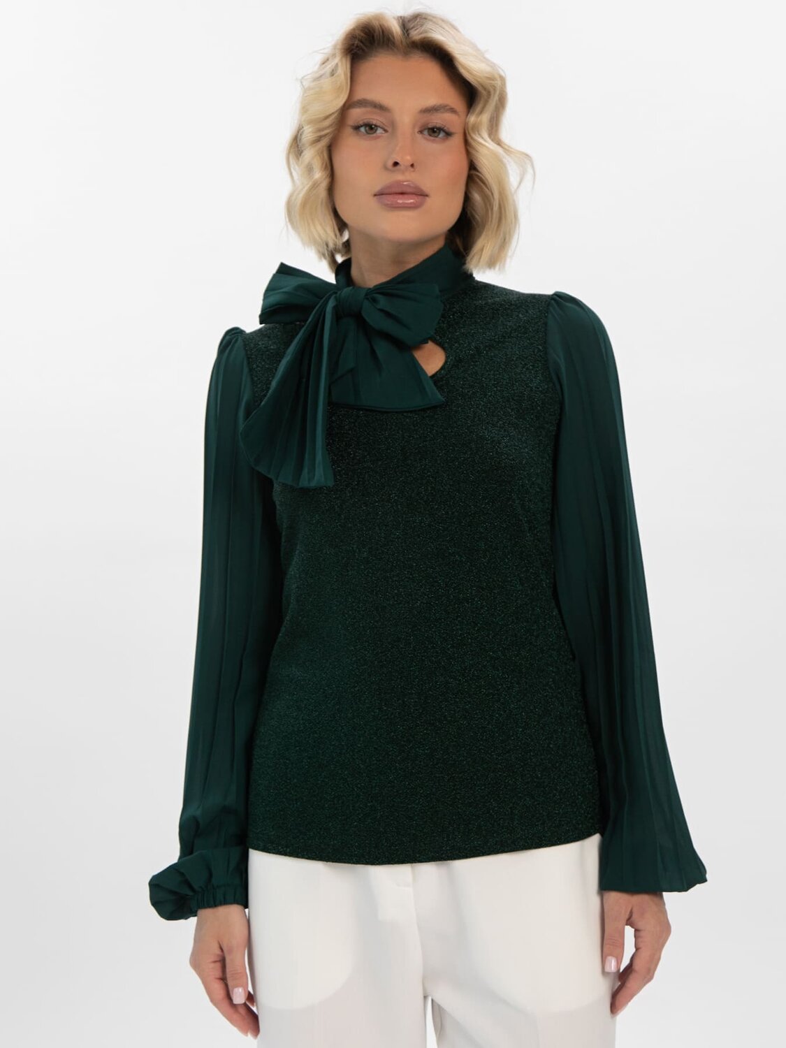 LT Collection Блуза 613370 Б16411-1М Зеленый