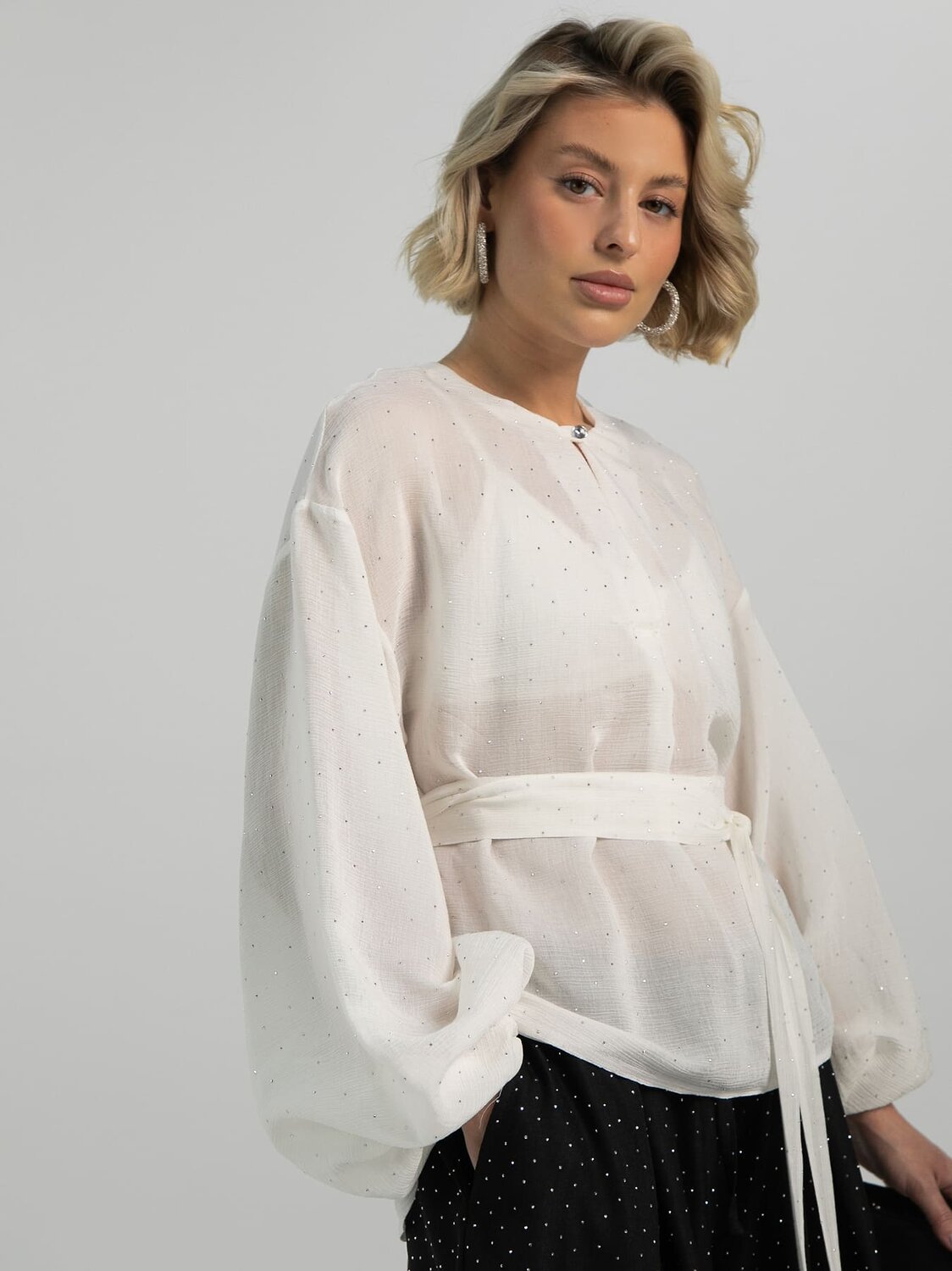 LT Collection Блуза 613371 Б16456-39М Белый