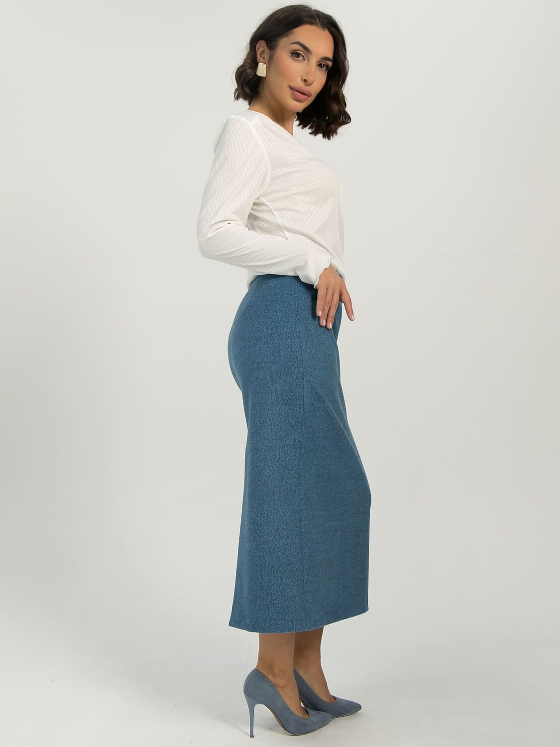 LT Collection Юбка 613379 Ю16519-16М Голубой