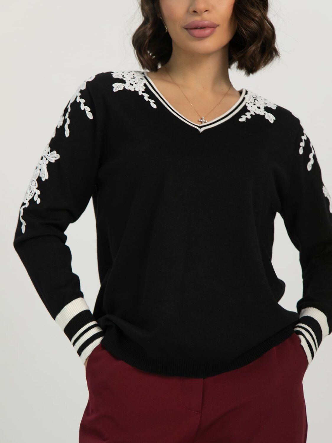 LT Collection Джемпер 613380 Б16523-18М Черный
