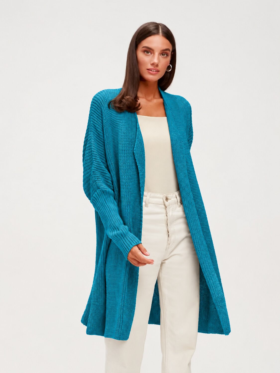 KRISKIS Кардиган 613396 218РОС-бирюзовый Бирюзовый