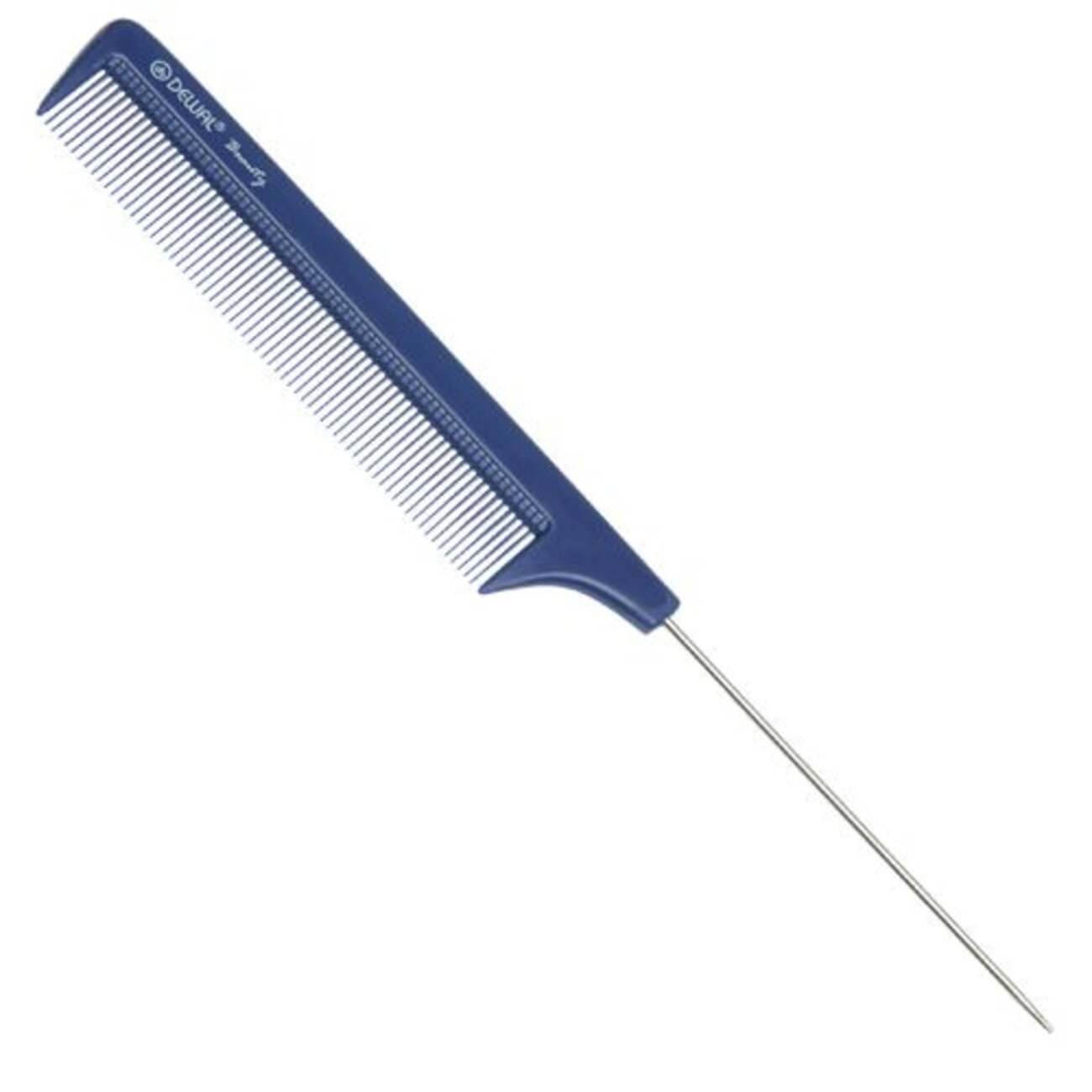 Dewal Beauty Расческа для волос рабочая с металлическим хвостиком DBS-6105, синий, 22 см 613888 8689 