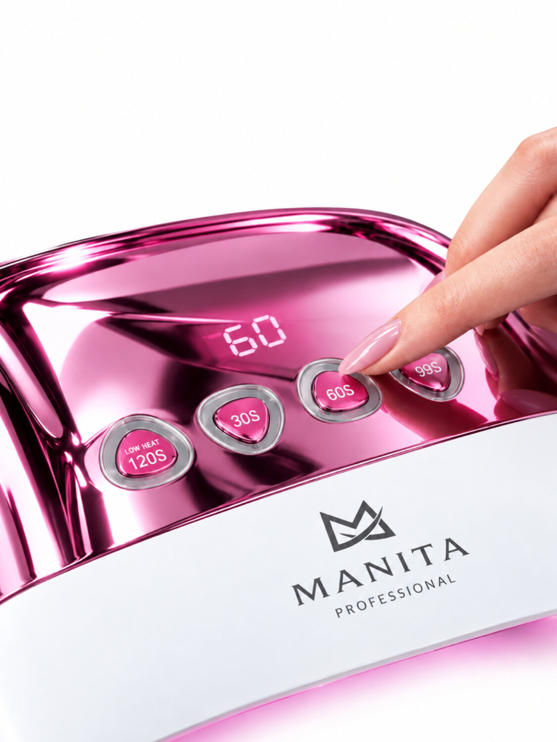 MANITA Лампа для маникюра и педикюра профессиональная / Aura gloss MP-118 LED/UV, 256 Вт, розовый 613897 28727 