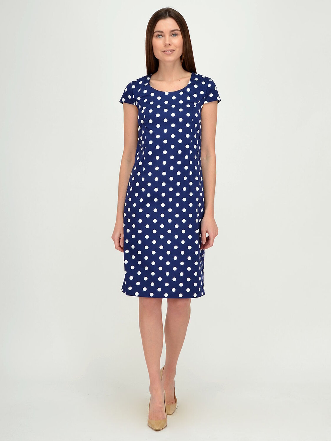 VISERDI Платье 101815 2739-гтск 450670 Синий/горох