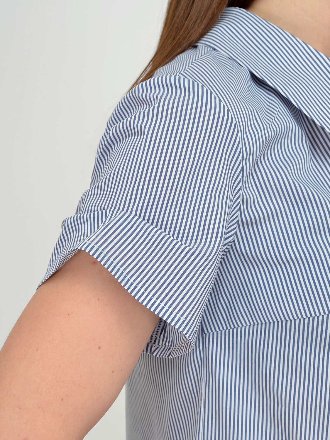 VISERDI Блузка 103594 10104-плс 250750 Полоска/синий