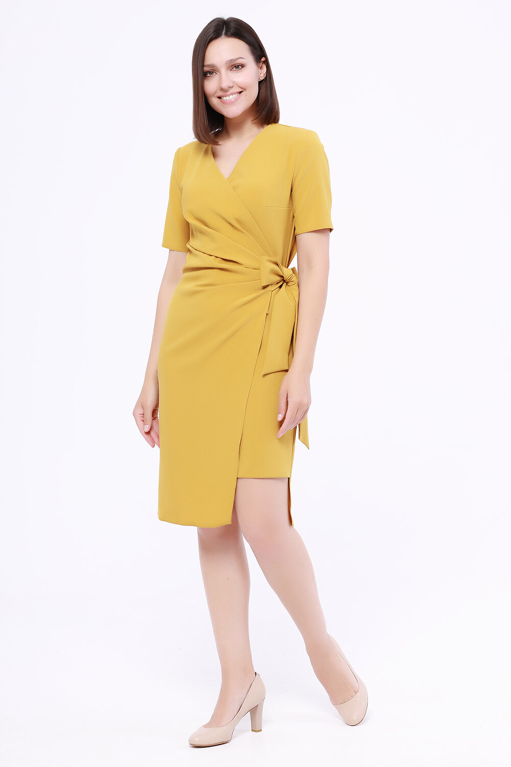 VISERDI Платье 106628 4297-грчч 450995 Горчичный