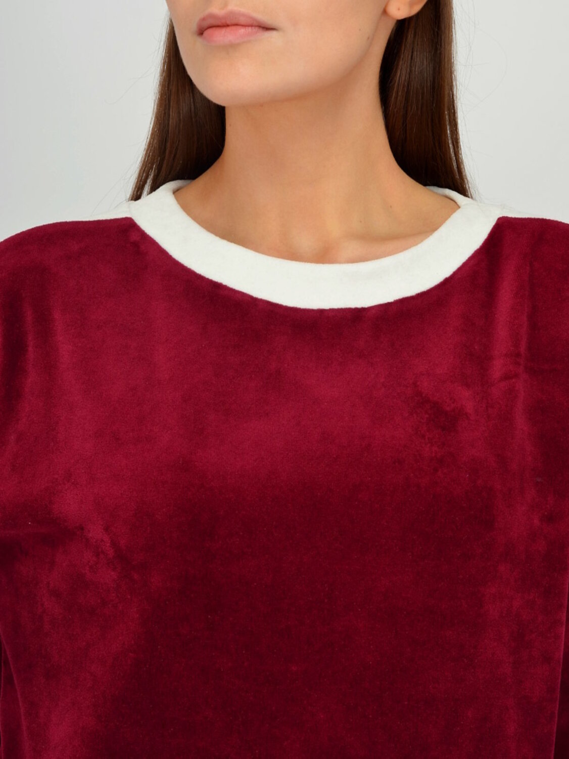 VISERDI Свитшот 107682 3131-брд 129510 Бордовый