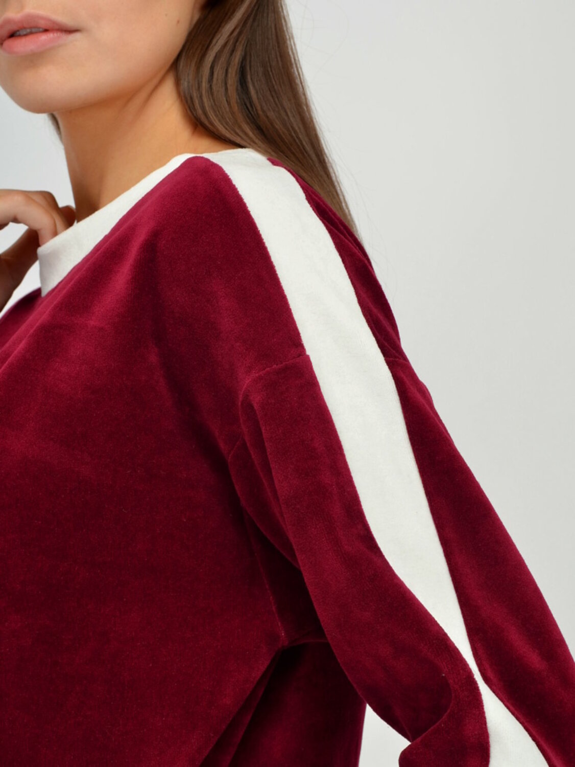 VISERDI Свитшот 107682 3131-брд 129510 Бордовый