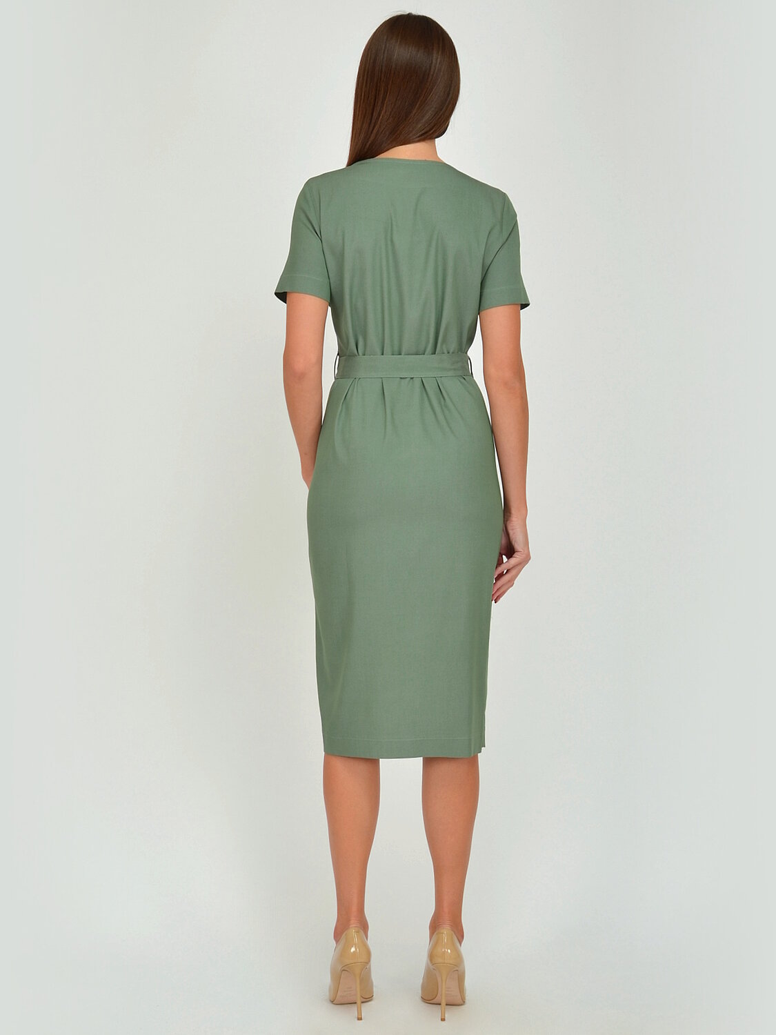 VISERDI Платье 120617 10011-олв 459850 оливковый