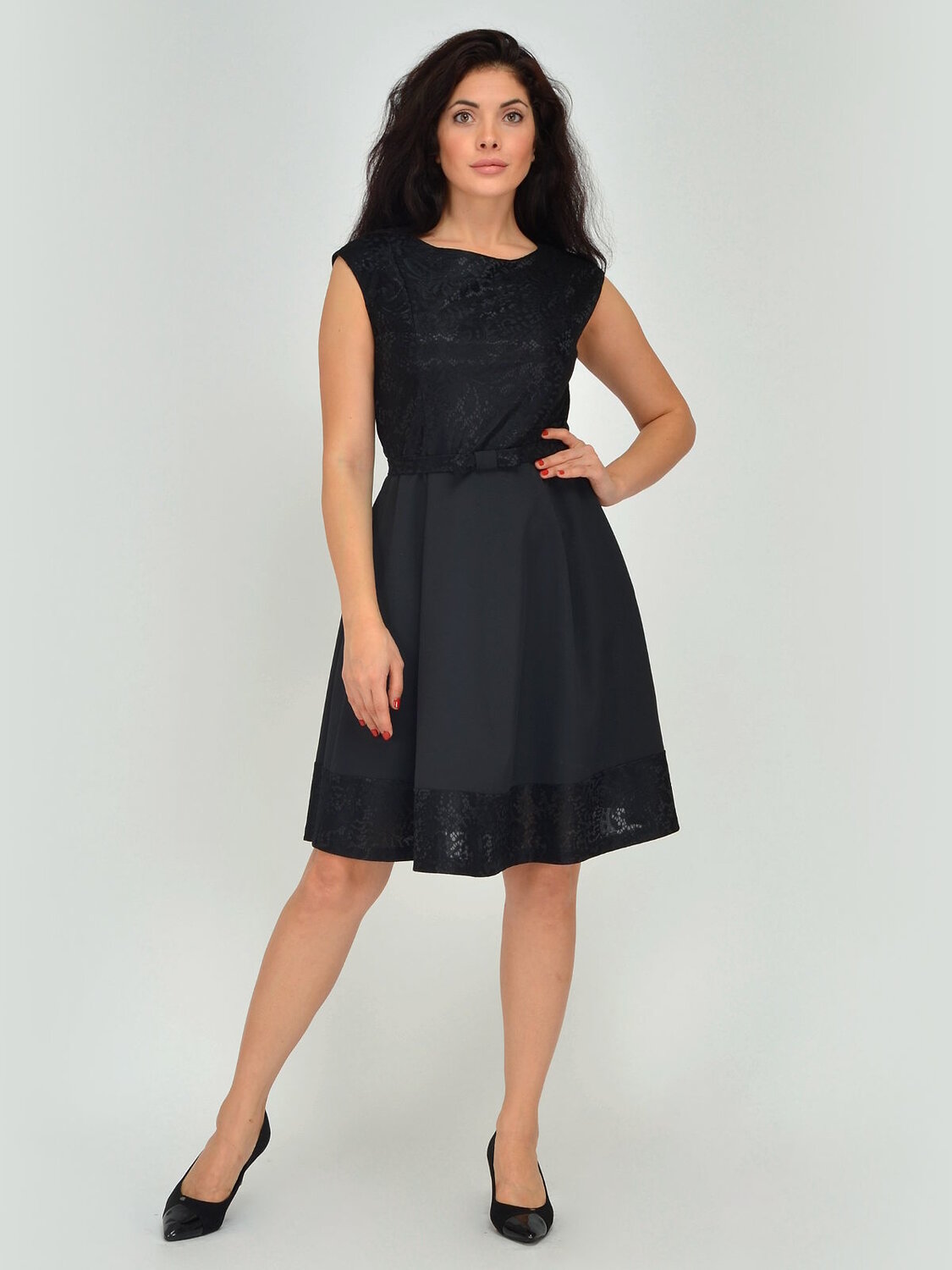 VISERDI Платье 120689 1775-чер 419815 черный