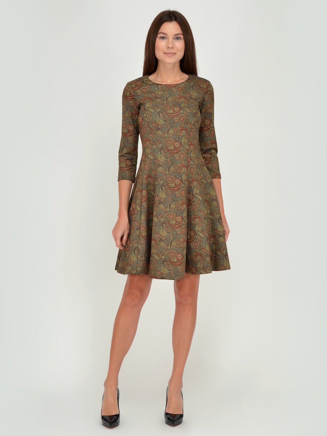 VISERDI Платье 123894 10142-зог 400995 хаки